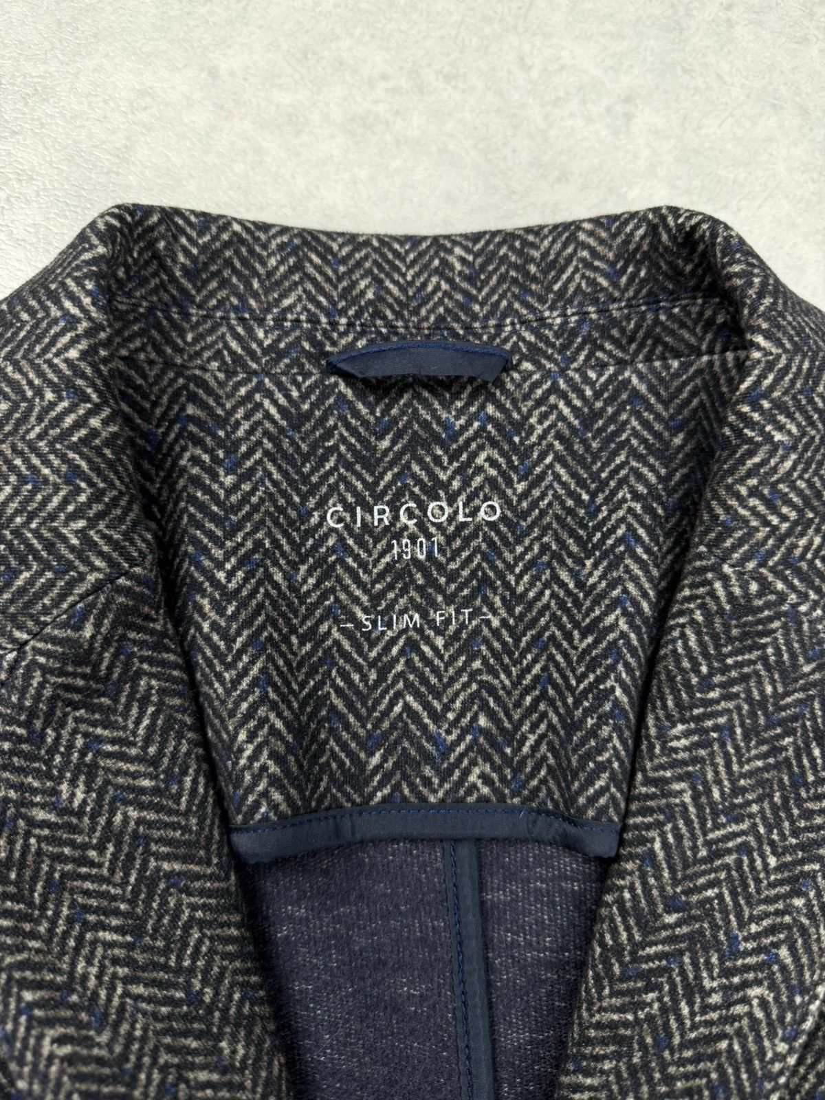 Circolo 1901 Circolo 1901 Womens Jersey Blazer Herringbone Size 48 Size XL / US 12-14 / IT 48-50 - 6 Thumbnail