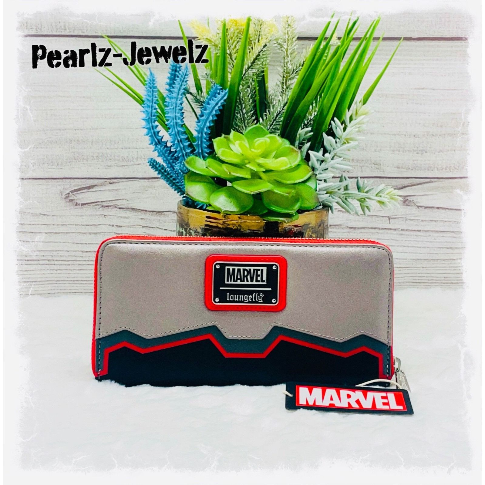 Disney Loungefly Marvel Falcon Cosplay Figural Zip Around Wallet NW Size ONE SIZE - 2 Thumbnail