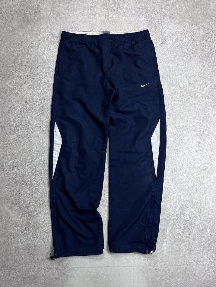 Nike × Skepta VINTAGE NIKE SWOOSH NYLON FLARED Y2K TRACK PANTS RARE S Size US 31 - 1 Thumbnail
