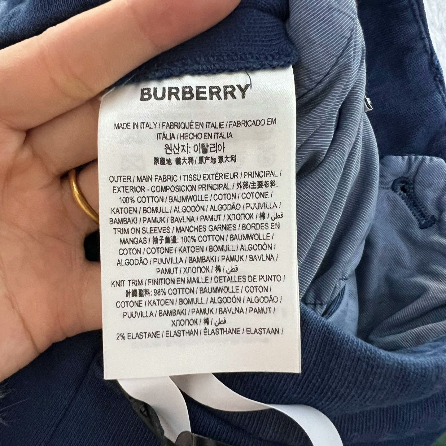 Burberry Burberry Navy High-Waist Straight-Leg Pants Size US 28 / EU 44 - 5 Thumbnail