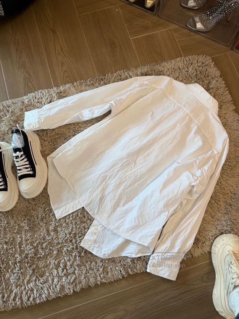 Balenciaga Balenciaga Cold White Oversized White Shirt Size XXS / US 00 / IT 34 - 3 Thumbnail