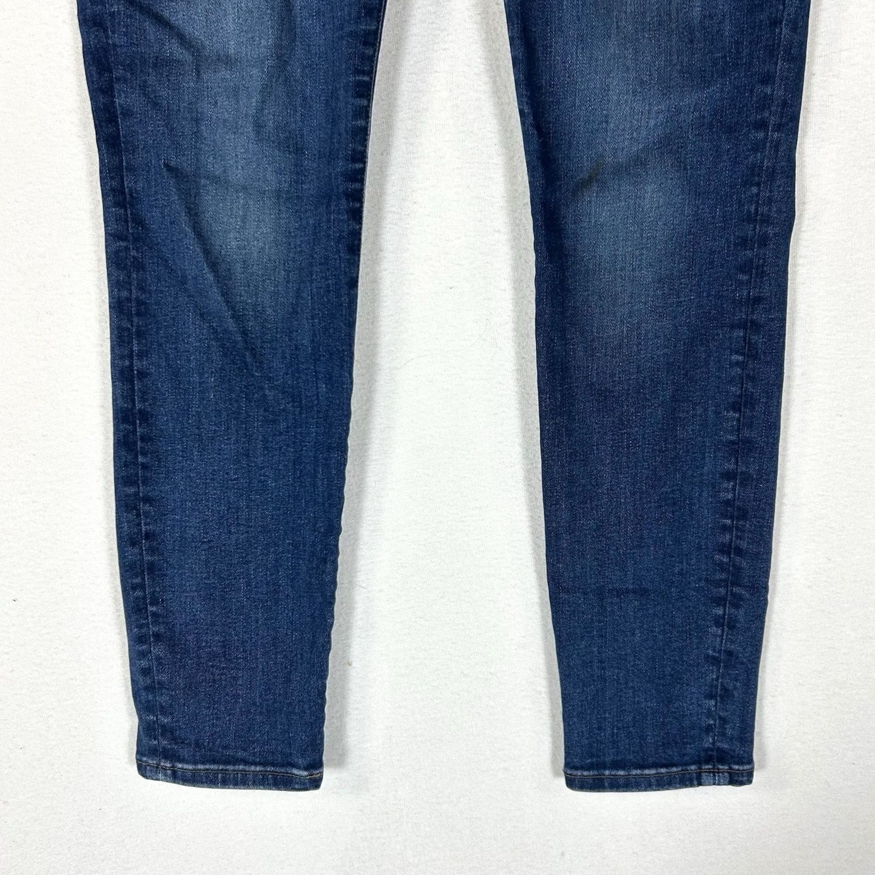 Madewell Madewell Jeans Women's 28 Blue Denim High Rise Skinny Stretch 5-Pocket Modern Distressed No Size 28" / US 6 / IT 42 - 3 Thumbnail