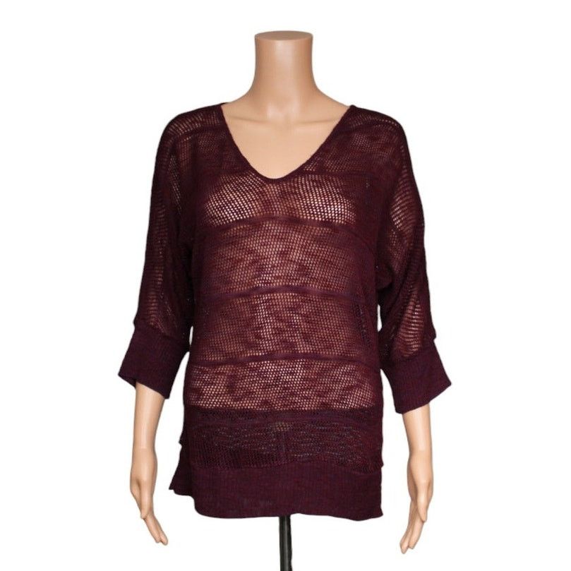 Other Vanity 3/4 Sleeve Knit Top Women's Size Large Size L / US 10 / IT 46 - 1 Thumbnail