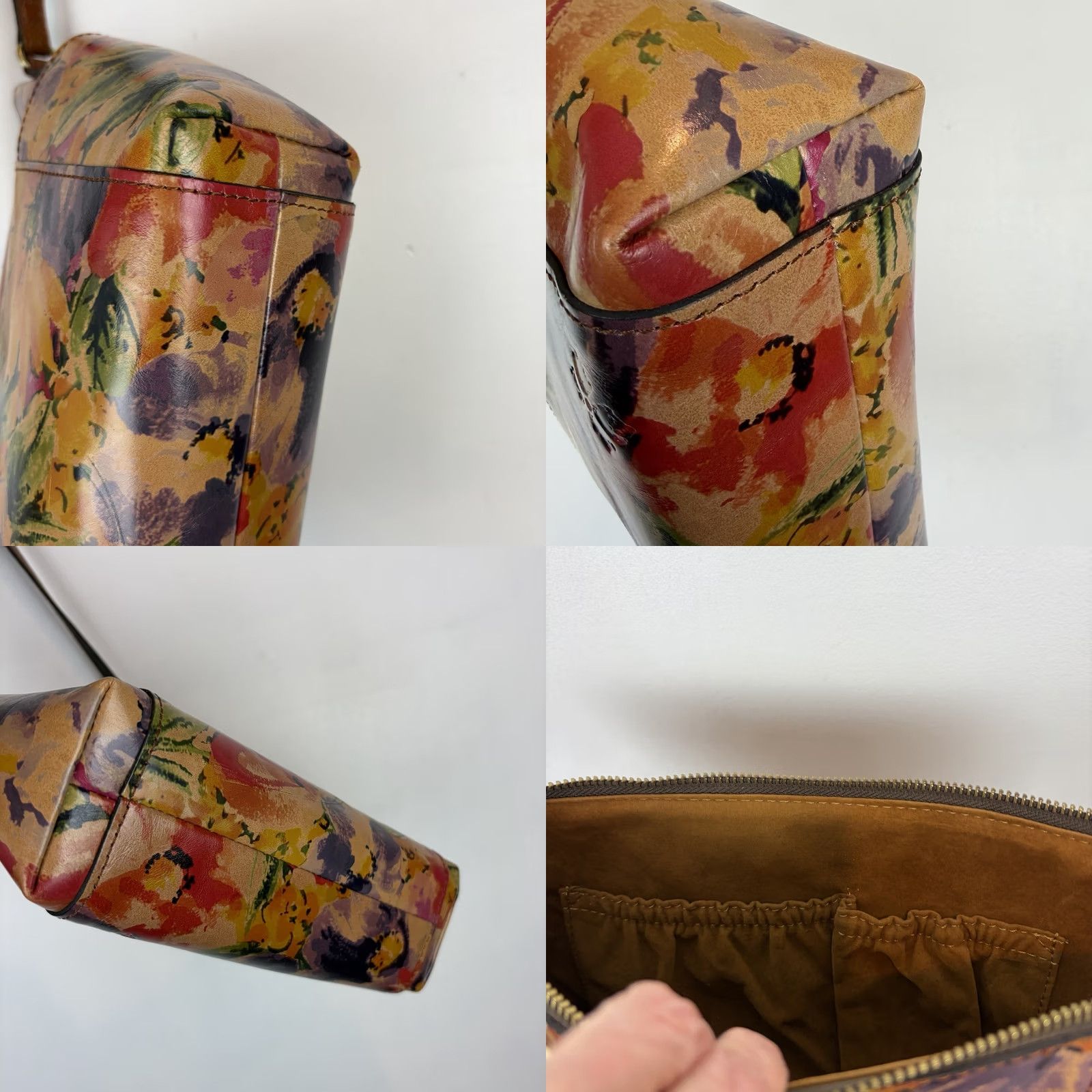 Patricia Nash Patricia Nash Aveley Rainforest Leather Crossbody Bag Read - Multicolor, Medium, Travel, Women's Crossbody Bag Size ONE SIZE - 8 Thumbnail