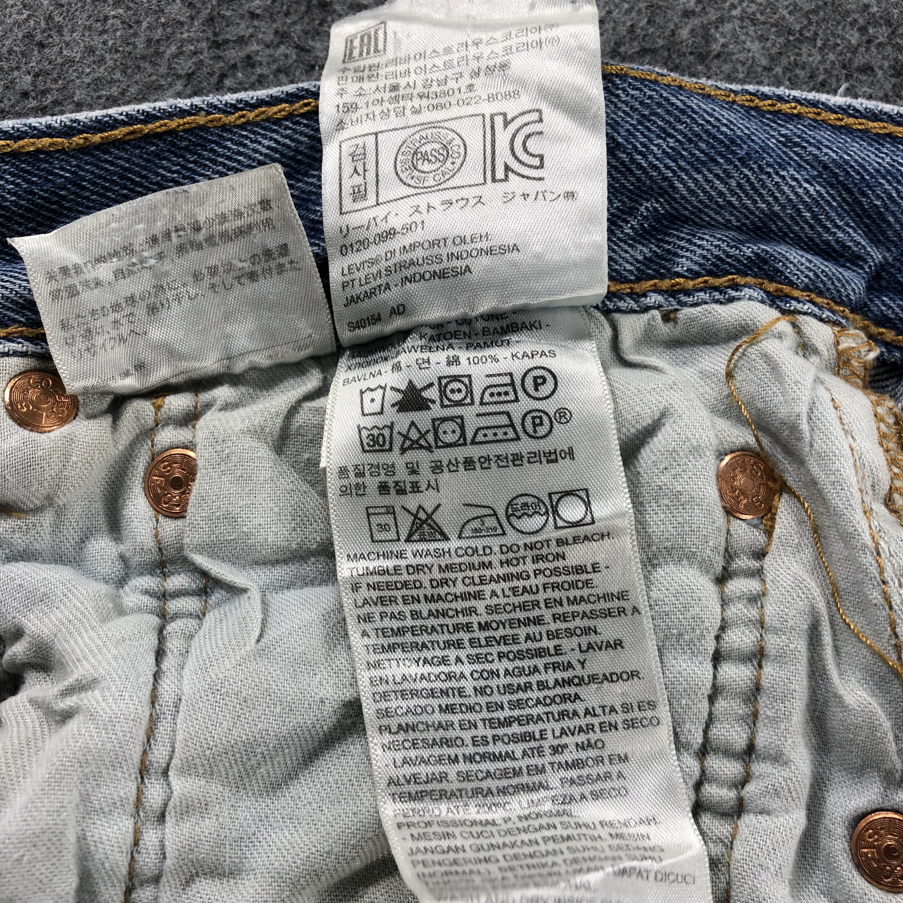 Levi's Vintage Blue Wash Levis 501 Jeans-J2669 Size US 31 - 15 Thumbnail