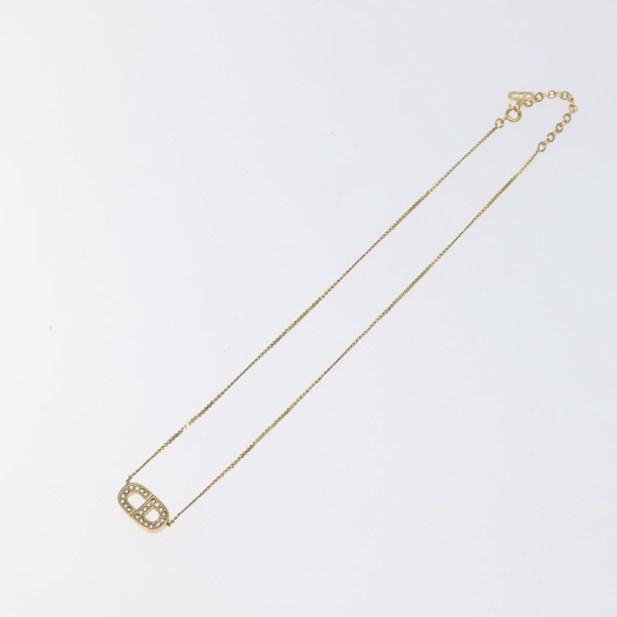 Christian Dior CD Pendant Necklace Metal and Crystals main image 8