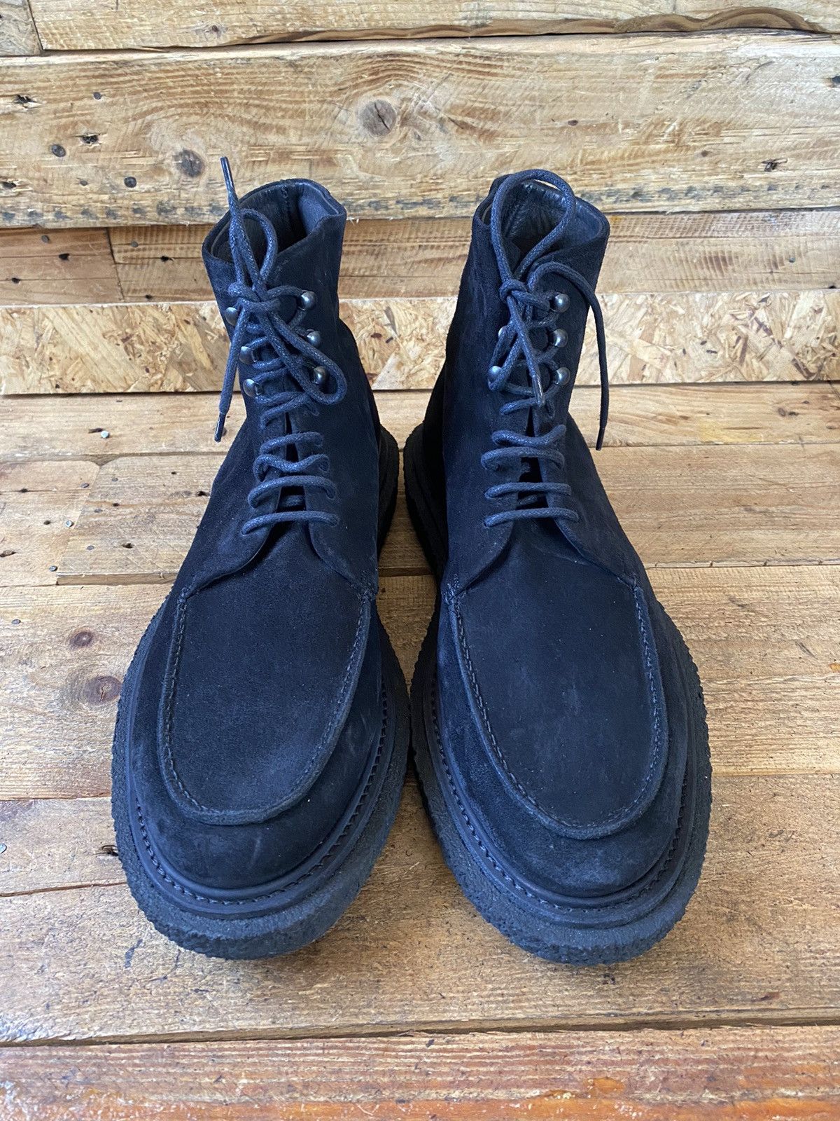If Six Was Nine × Officine Creative Officine creative bullet black suede combat boots sz 42 Size US 9 / EU 42 - 4 Thumbnail