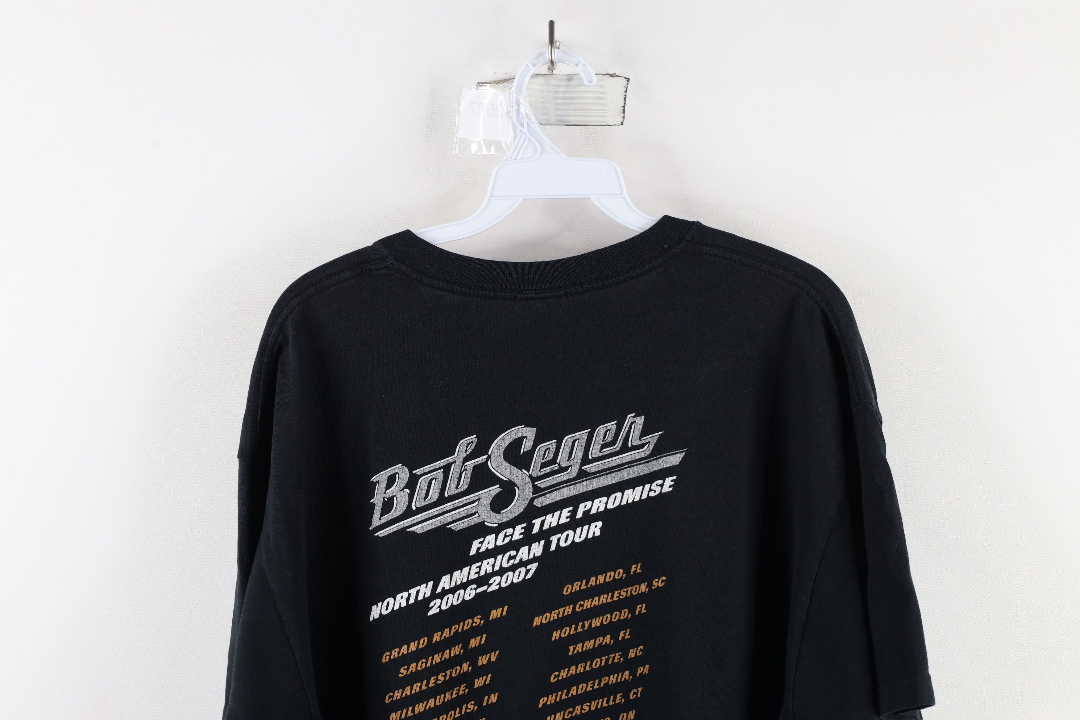 Vintage Vintage Y2K Tour Face The Promise Bob Seger Band T-Shirt Size US XL / EU 56 / 4 - 12 Thumbnail