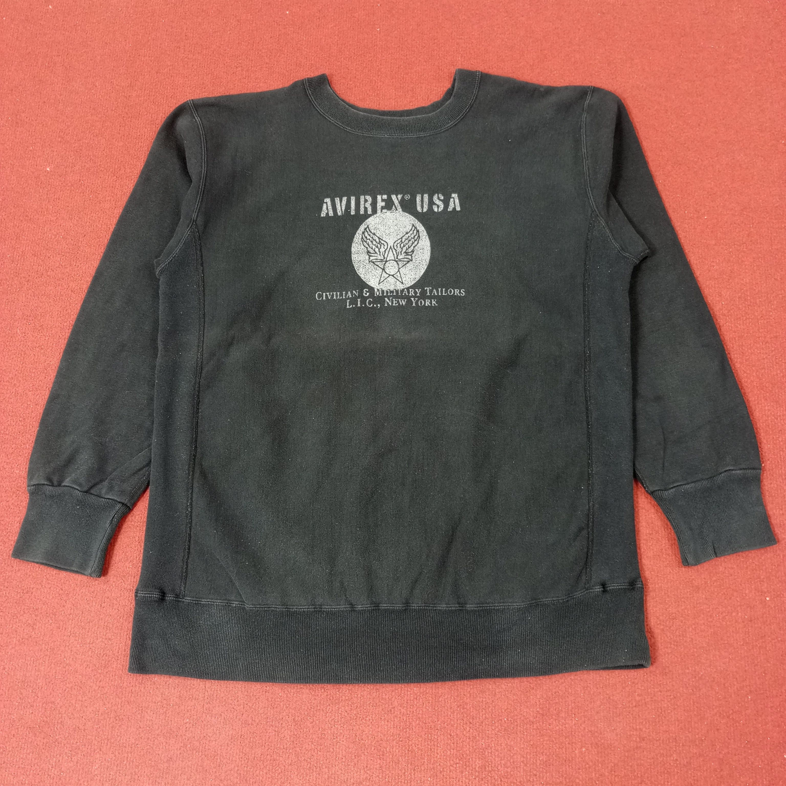 Avirex × Vintage Avirex USA Sweatshirt C214N25 Size US L / EU 52-54 / 3 - 1 Thumbnail