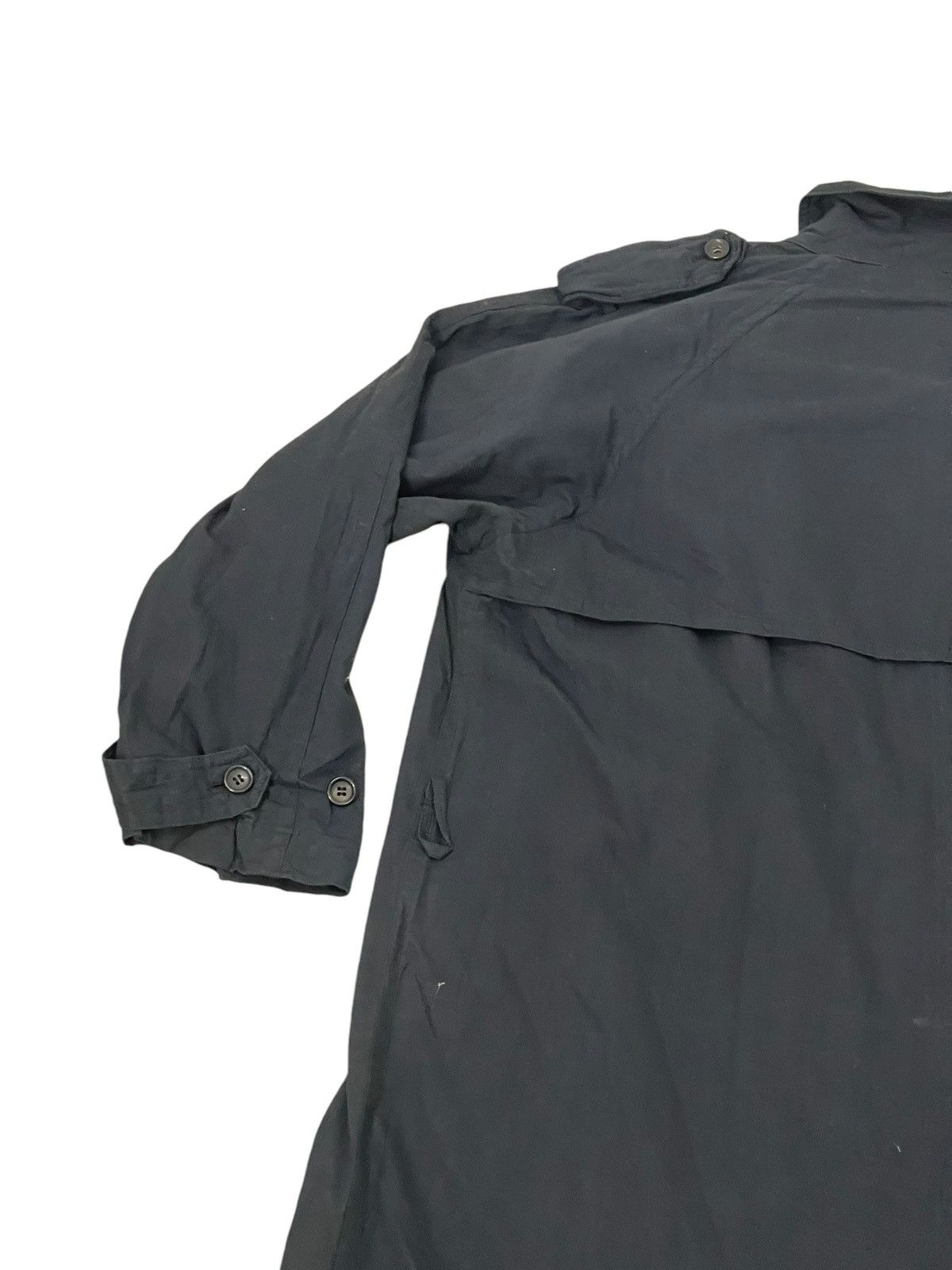 Comme des Garcons Archive 90s CDGH Trench Coat Black Cotton Wool lining 6🟩1 Size US M / EU 48-50 / 2 - 18 Thumbnail