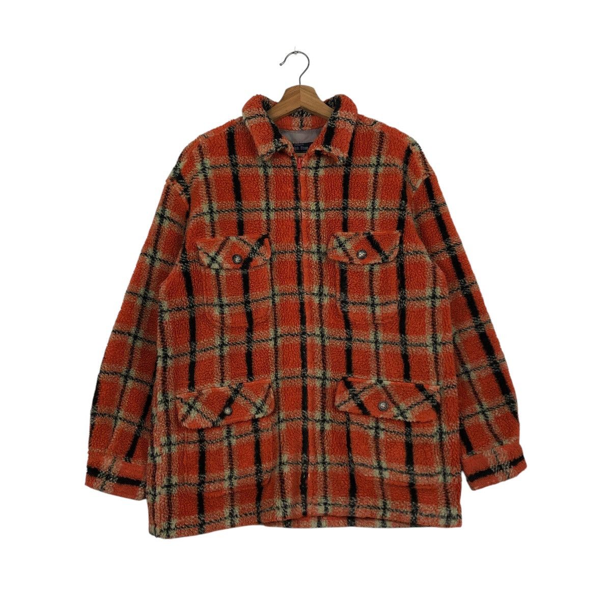 Japanese Brand 🔥VINTAGE FLEECE FLANNEL JACKET RALPH ETON ISSEY MIYAKE Size US M / EU 48-50 / 2 - 3 Thumbnail