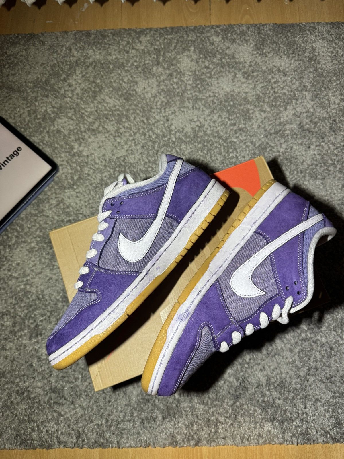 Nike Nike SB Dunk Unbleached Dunk Lilac Pack Size US 11.5 / EU 44-45 - 2 Thumbnail