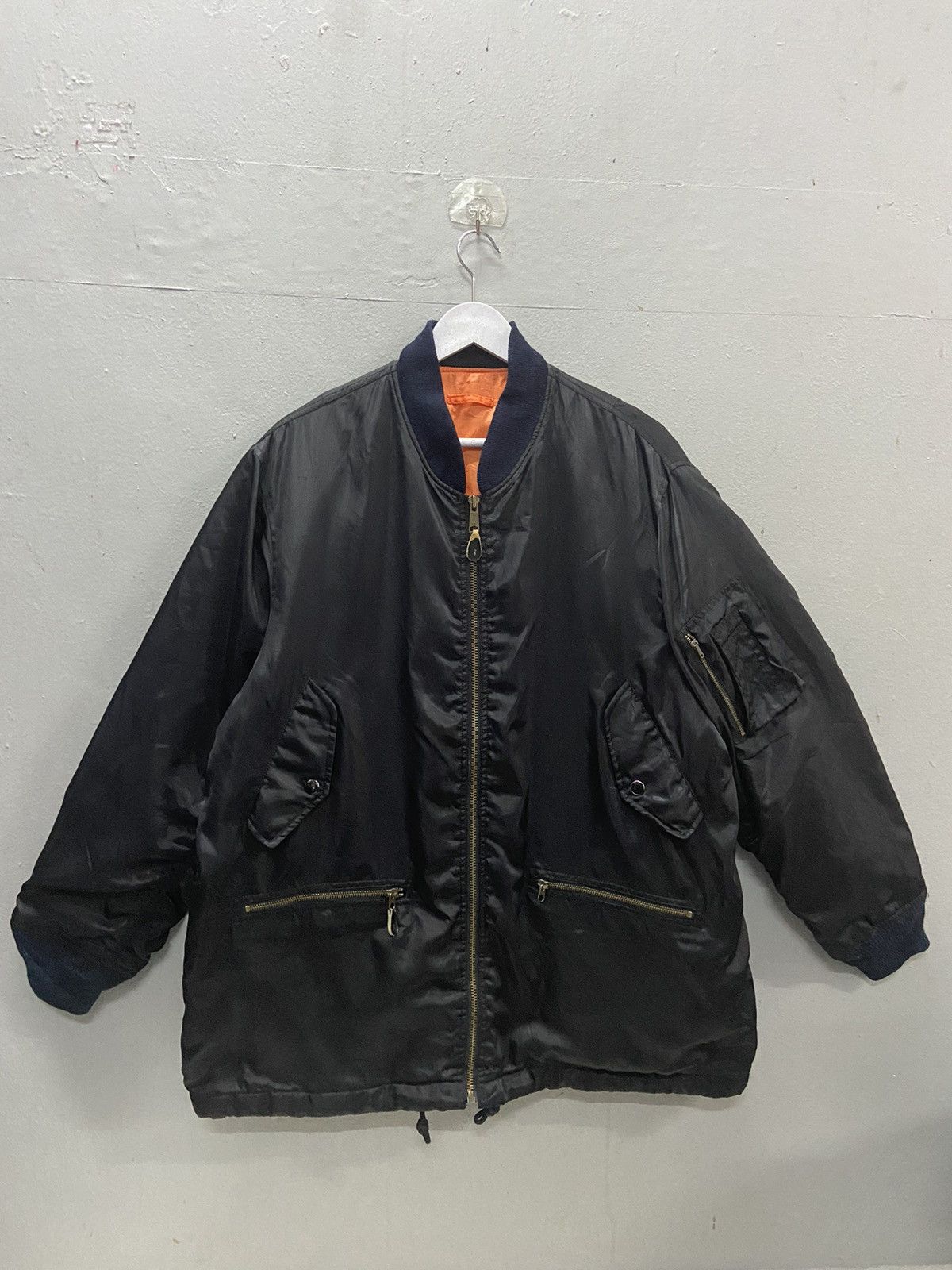 Vintage AIR FORCE INTERMEDIATE MA 1 MACHOPE ARMY JACKET Size US L / EU 52-54 / 3 - 1 Thumbnail