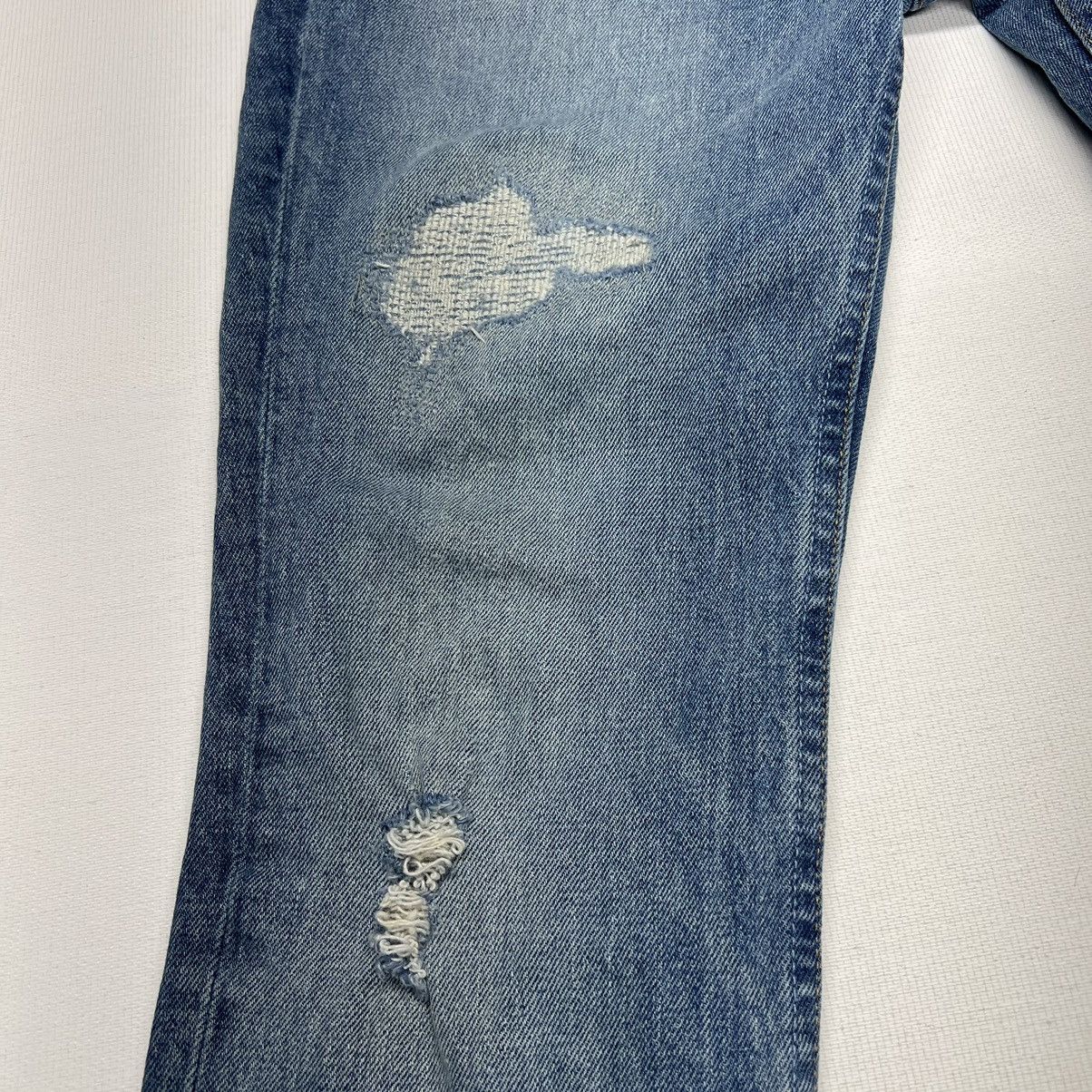 Calvin Klein Calvin Klein Jeans Blue Slim Fit Distressed Regular Denim Size US 30 / EU 46 - 6 Thumbnail