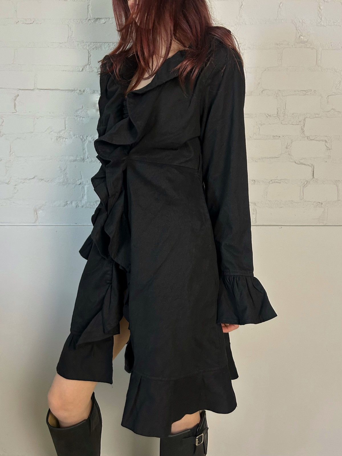 Vintage Avant-garde vintage ruffled coat Size S / US 4 / IT 40 - 1 Thumbnail