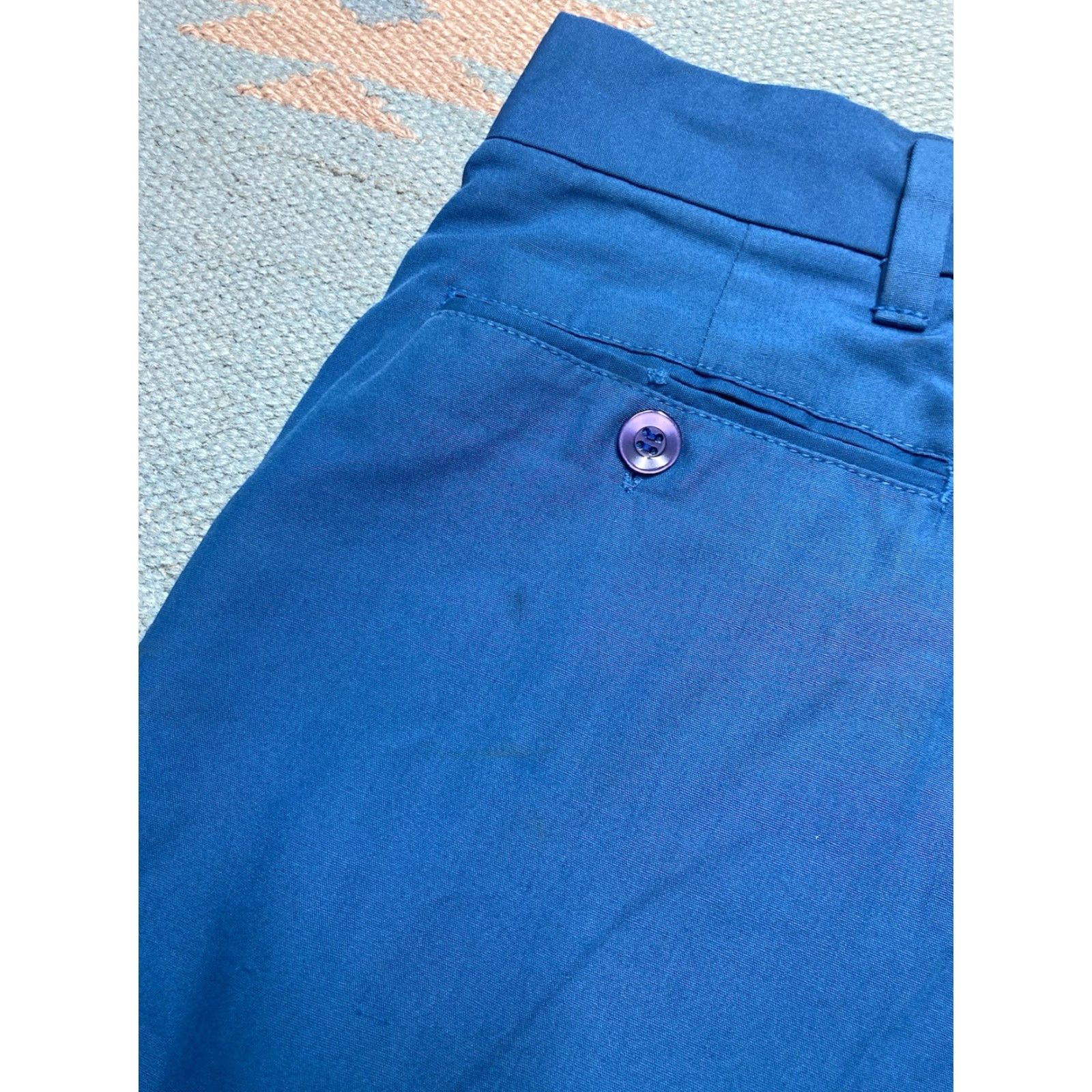 Penn VINTAGE 70s JCPenney shorts Penn prest blue casual men’s size 39 poly cotton Size US 39 - 8 Thumbnail