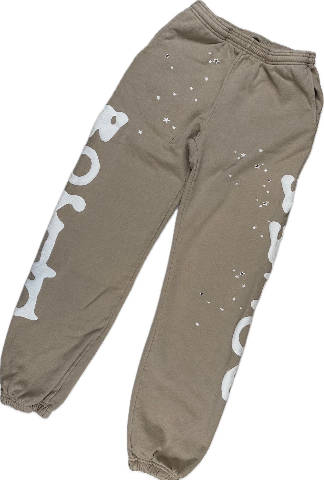 image of Spider Worldwide Sp5Der Beluga Sweatpants in Sand, Men's (Size 28)