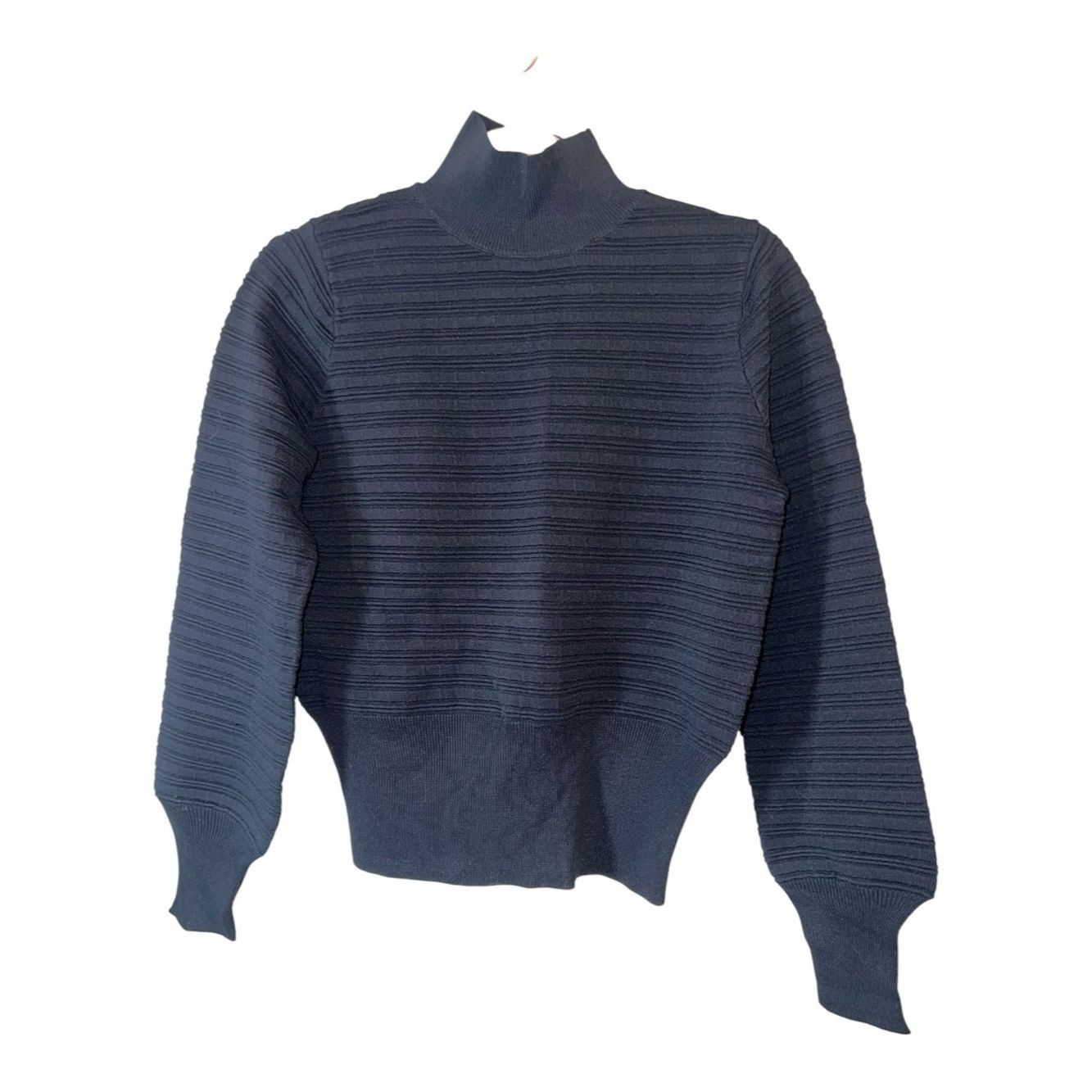 Other Aleeza Paris Olivia Wide Ribbed Sweater Black XS NWT Mock N Size XS / US 0-2 / IT 36-38 - 3 Thumbnail