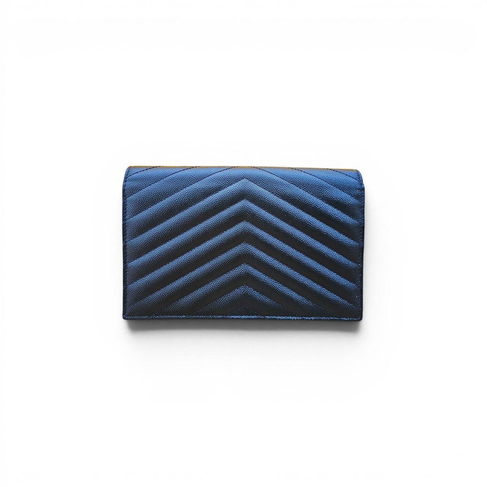 Saint Laurent Paris Cassandre Envelope Chain Wallet Black Grain De Poudre GHW Size ONE SIZE - 3 Thumbnail