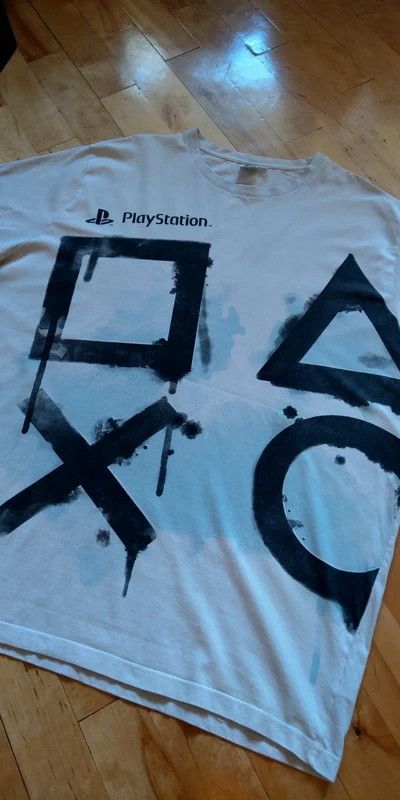 Japanese Brand Original PS3 Release Shirt 2006 Sony PLAYSTATION 3 RARE Boxy Size US XXL / EU 58 / 5 - 3 Thumbnail