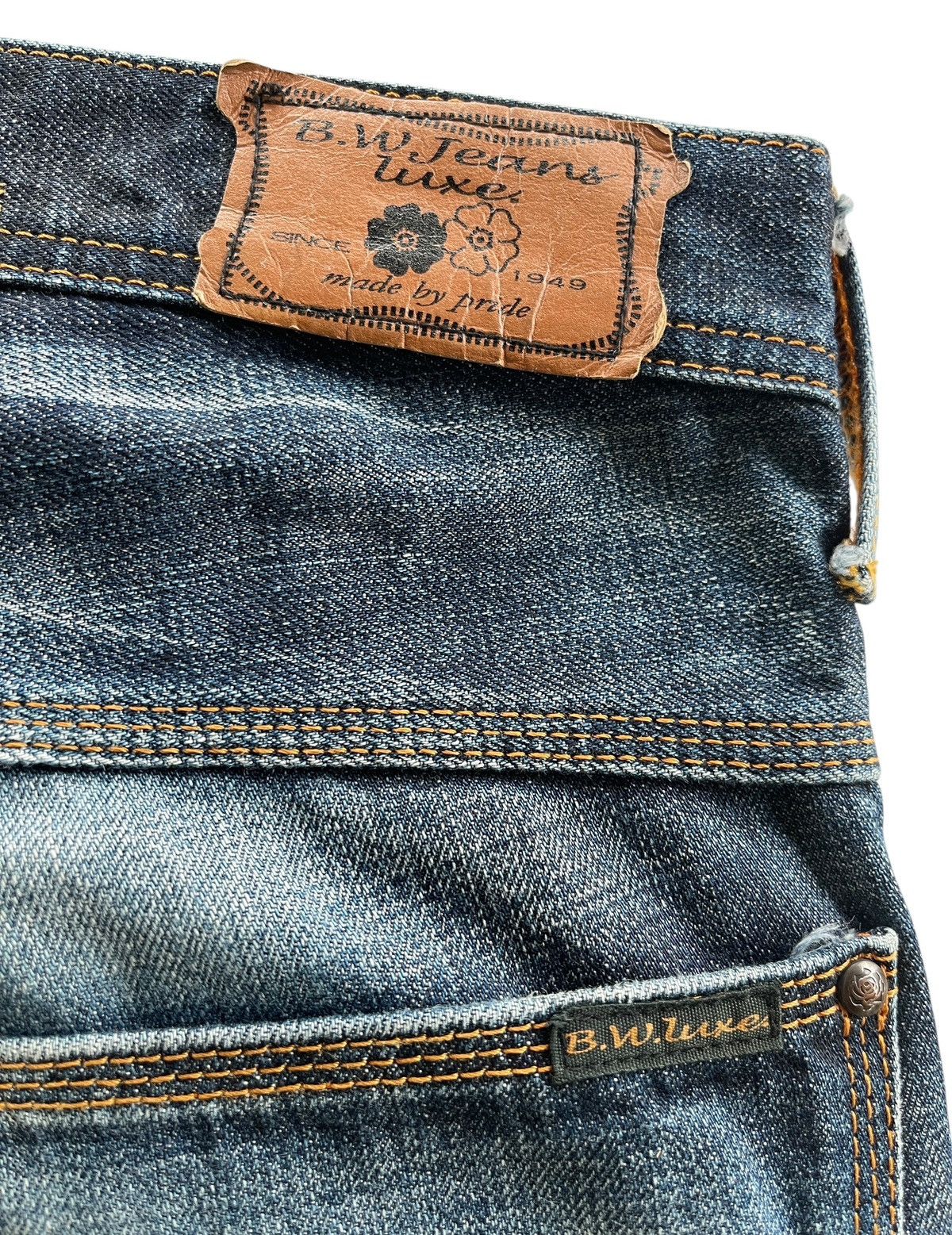 Japanese Brand Vintage Blue Way Distressed Flare Denim Jeans Size US 33 - 10 Thumbnail