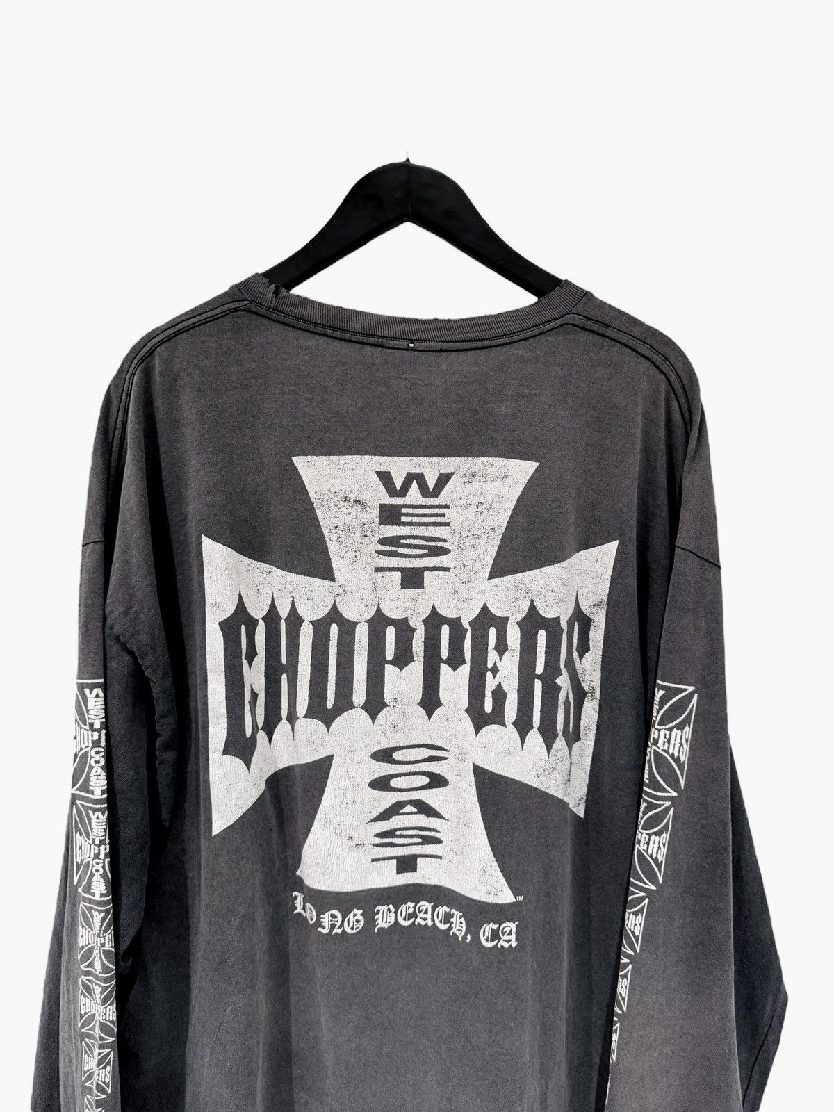 West Coast Choppers Thrashed & Faded Vintage West Coast Choppers Long Sleeve Size US XXL / EU 58 / 5 - 5 Thumbnail