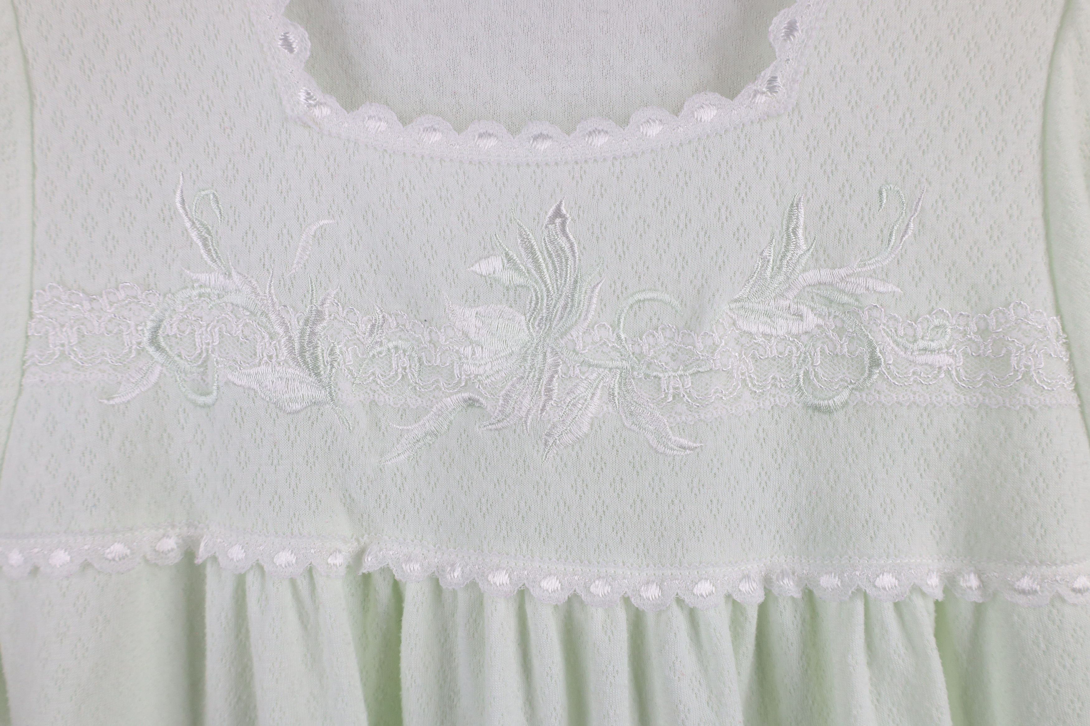 Vintage Vintage 90s Miss Elaine Knit Long Sleeve Night Gown Shirt Size S / US 4 / IT 40 - 5 Thumbnail