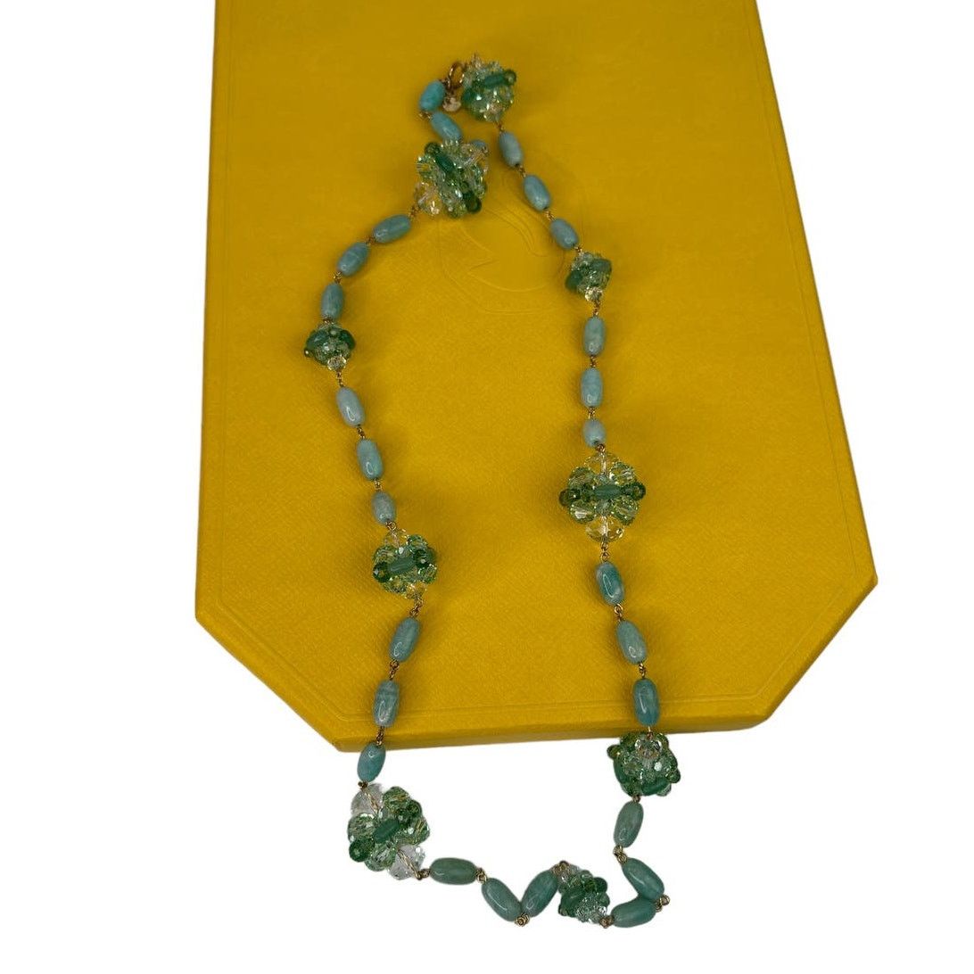 Swarovski Swarovski Somnia necklace Long, Green, Gold-tone plated M Size ONE SIZE - 5 Thumbnail