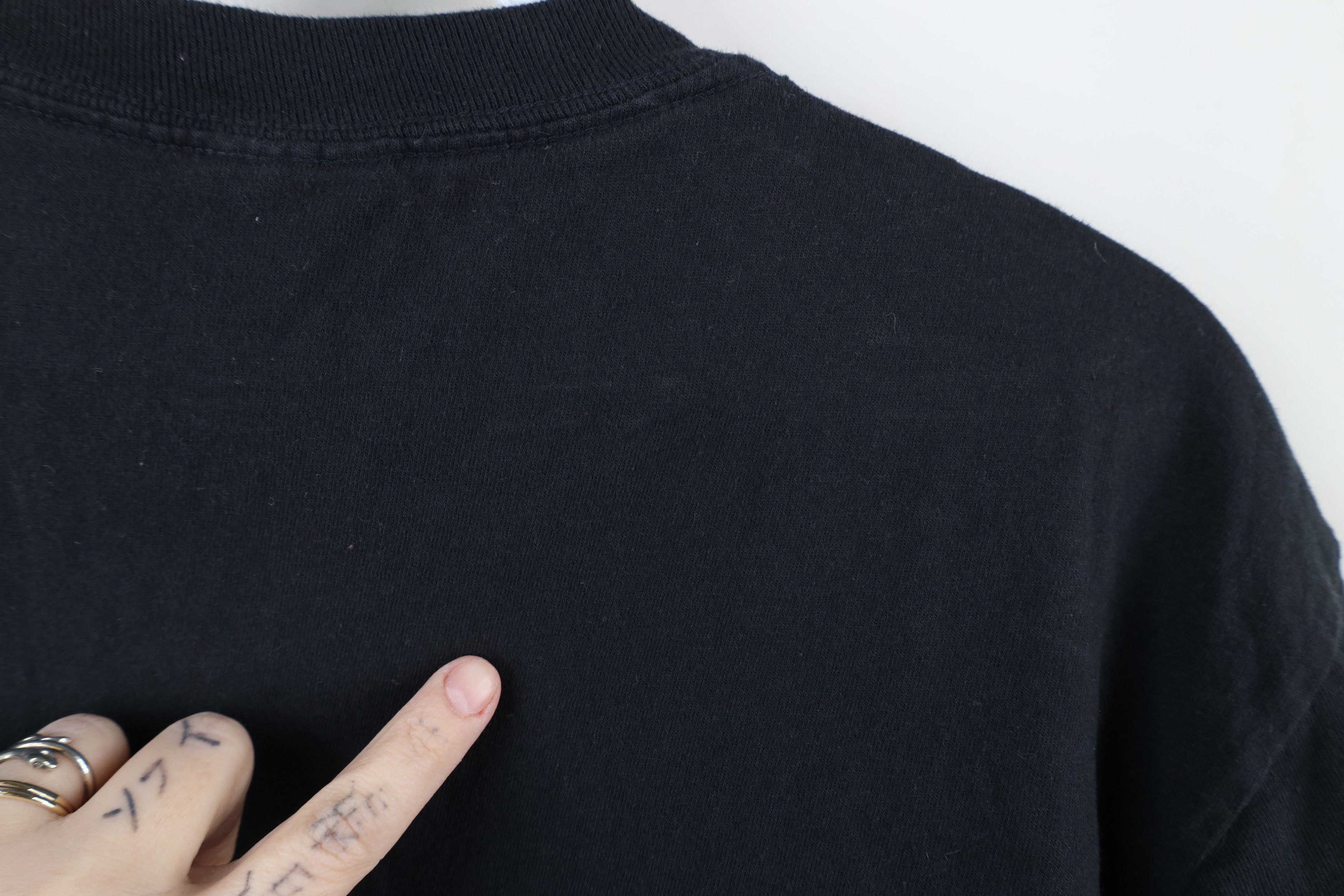 Vintage Vintage 90s Streetwear Heavyweight Garment Dye T-Shirt Black Size US L / EU 52-54 / 3 - 9 Thumbnail