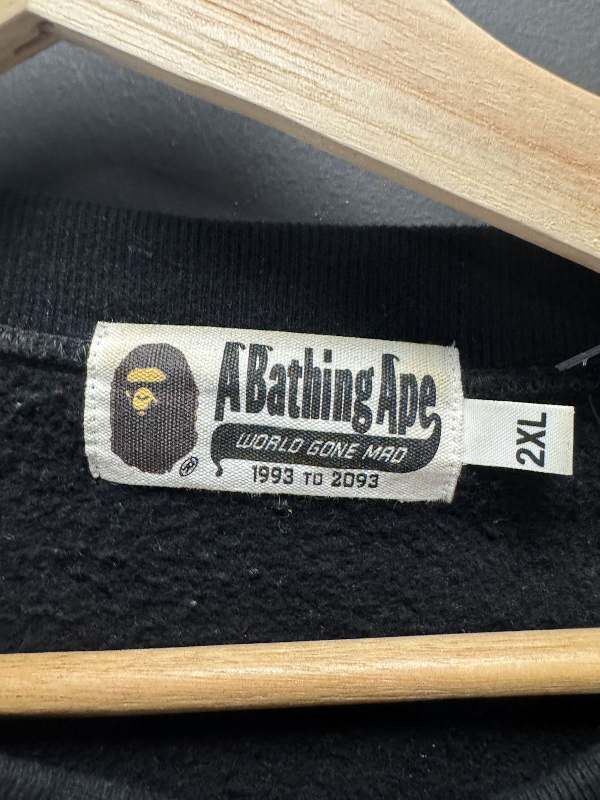 Bape BAPE Metal Zip Big Shark Wide Crewneck Crewneck Black/Green Size US XXL / EU 58 / 5 - 4 Thumbnail