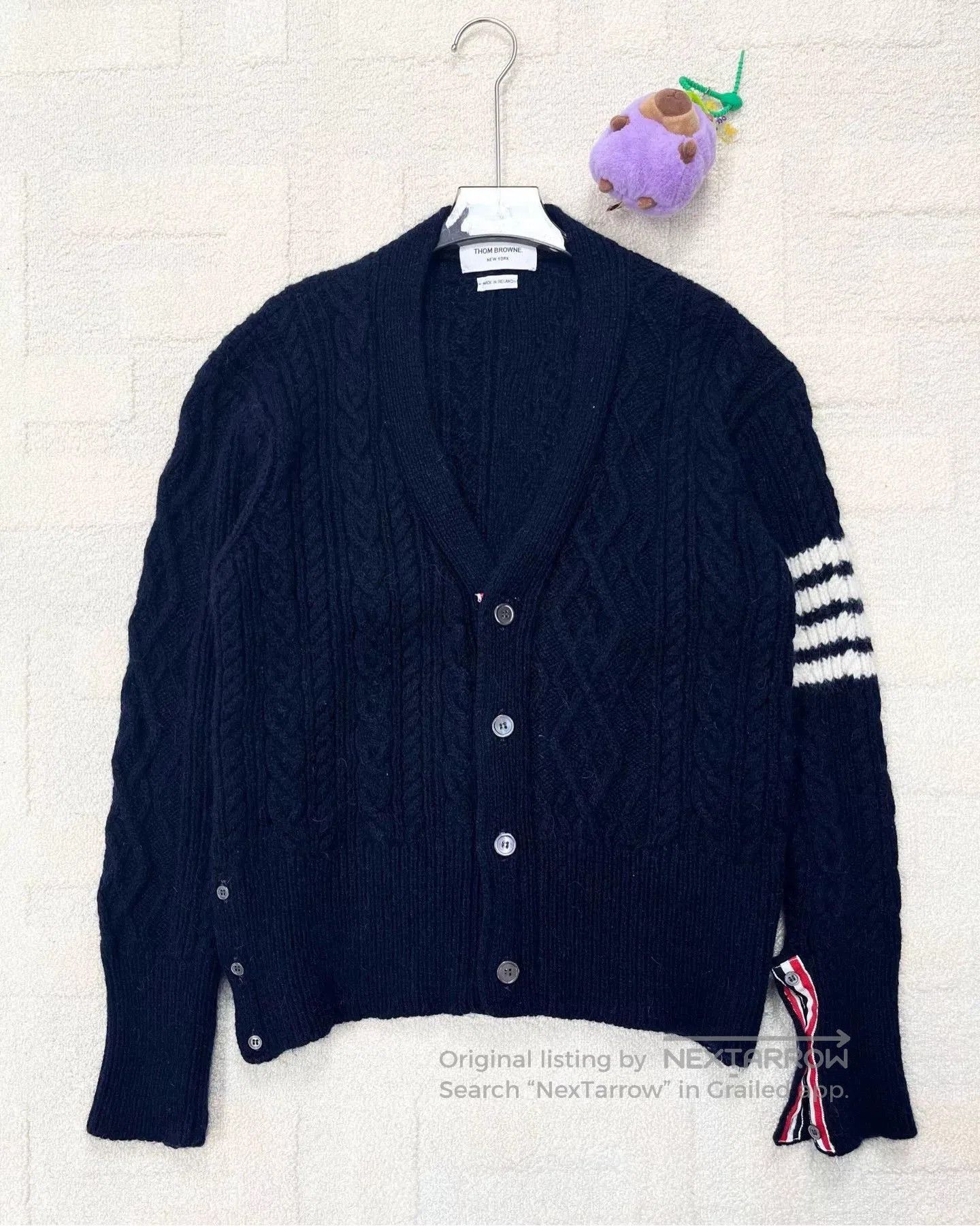 Thom Browne Thom Browne Blue Knit Cardigan Sweater. Size US L / EU 52-54 / 3 - 1 Thumbnail