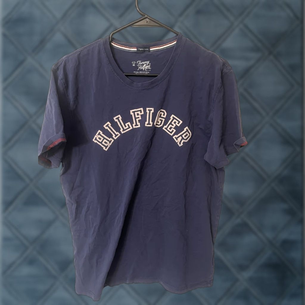 Tommy Hilfiger Tommy Hilfiger Mens T-Shirt Small Crew Neck Short Sleeve Blue Graphic Vintage? (Note: Original size M, not vintage indicated) Size US M / EU 48-50 / 2 - 1 Thumbnail