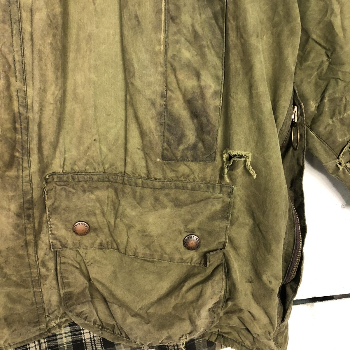 Barbour 🔥VINTAGE WAX JACKET SURVIVAL BARBOUR ENGLAND BLANKET Size US M / EU 48-50 / 2 - 18 Thumbnail