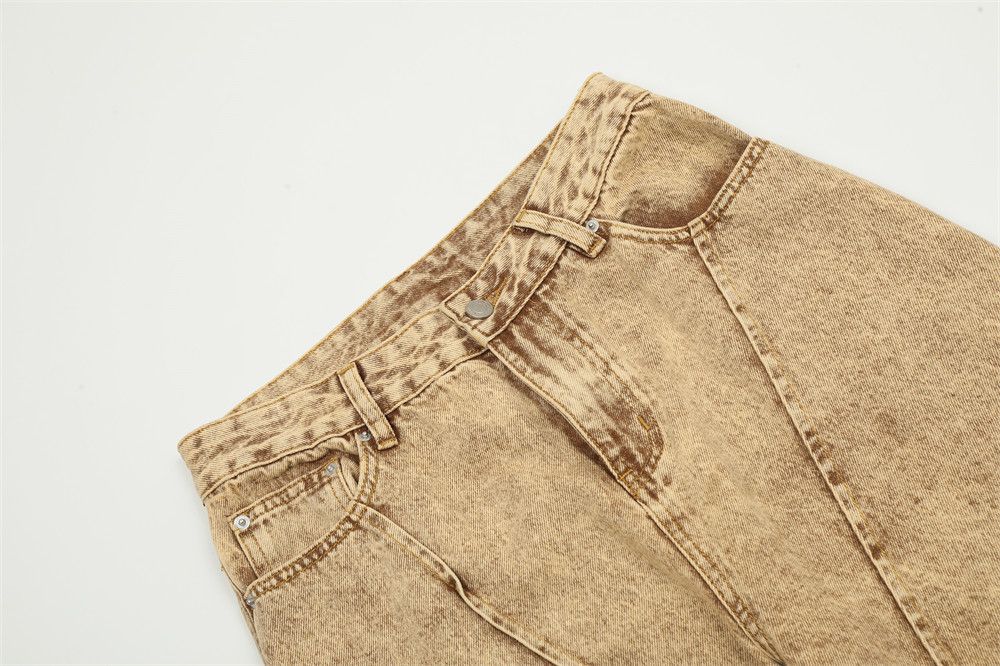 Japanese Brand × Jean Hip-hop trendy loose straight heavy washed distressed jeans Size US 32 / EU 48 - 3 Thumbnail
