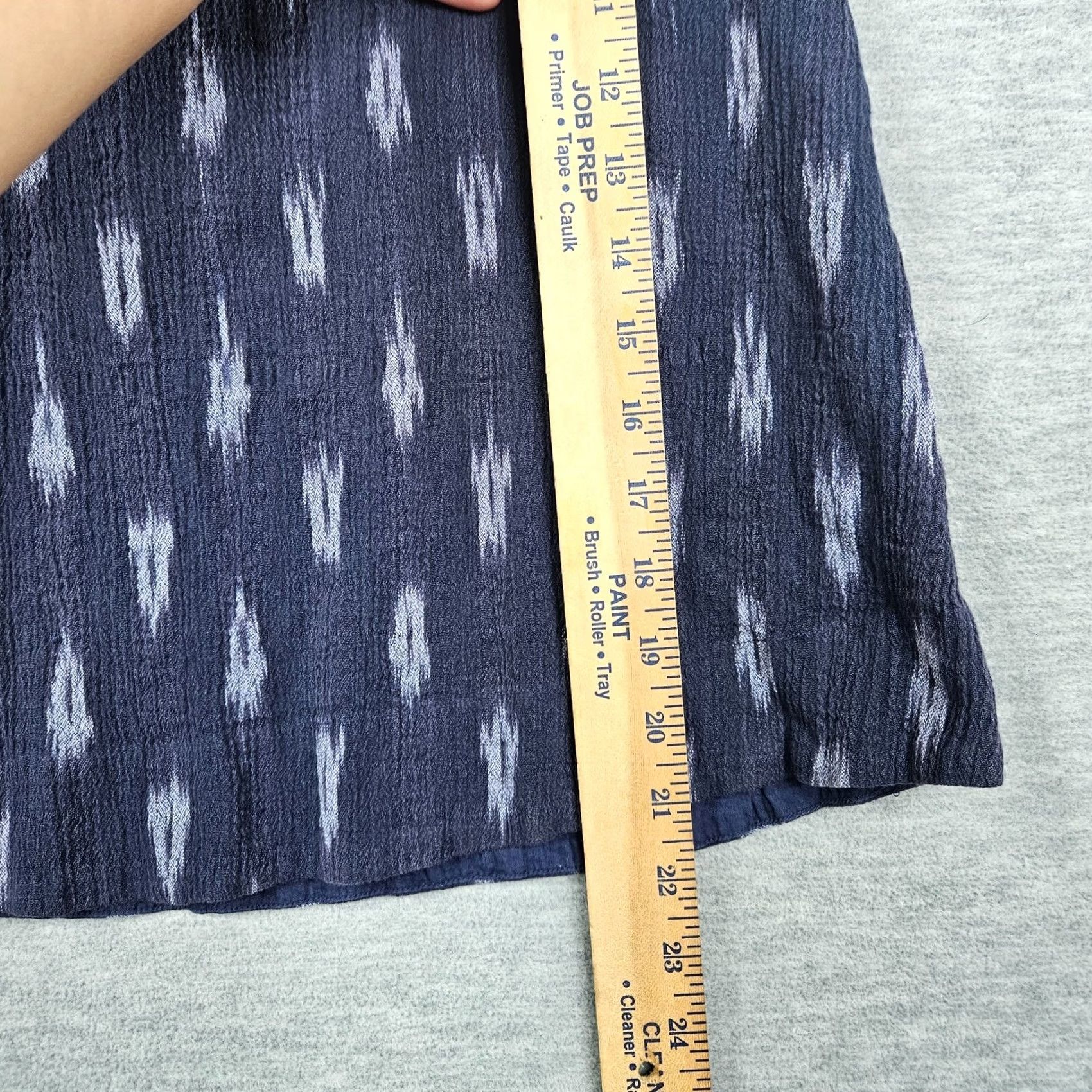 Eileen Fisher EILEEN FISHER PETITES Skirt A-Line Pull-On Ikat Blue Short N/A Mens? Size 24" / US 00 / IT 34 - 8 Thumbnail