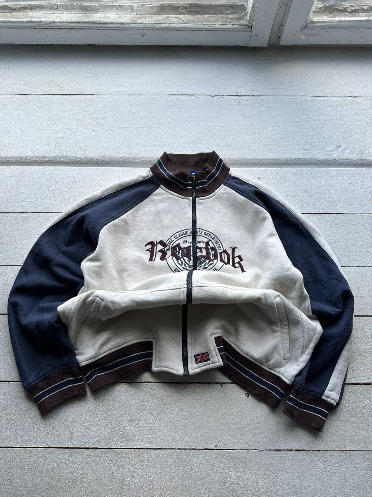 Reebok × Sports Specialties × Vintage 🚨 Last drop! 90s Reebok oversized embroidery logo zip Size US M / EU 48-50 / 2 - 1 Thumbnail