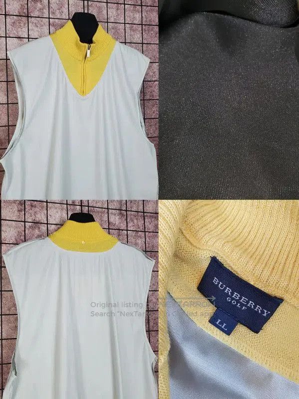 Burberry Burberry Spring Yellow Wool Half-Zip Top. Size XL / US 12-14 / IT 48-50 - 3 Thumbnail