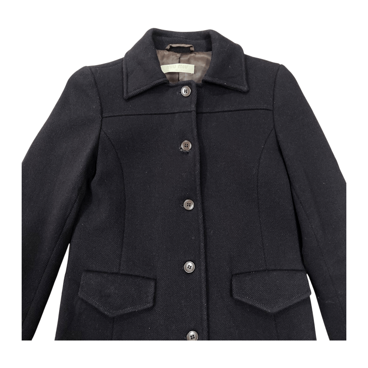 Miu Miu Miu Miu Wool Blend Flap Pockets Trench Coat Jacket Size S / US 4 / IT 40 - 7 Thumbnail