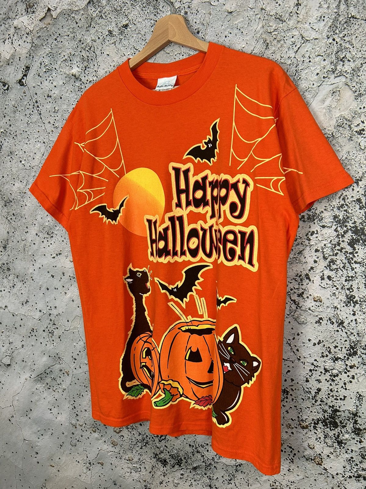 Vintage Vintage Happy Halloween Horror Graphic Tee Y2K 90s Size US M / EU 48-50 / 2 - 2 Thumbnail