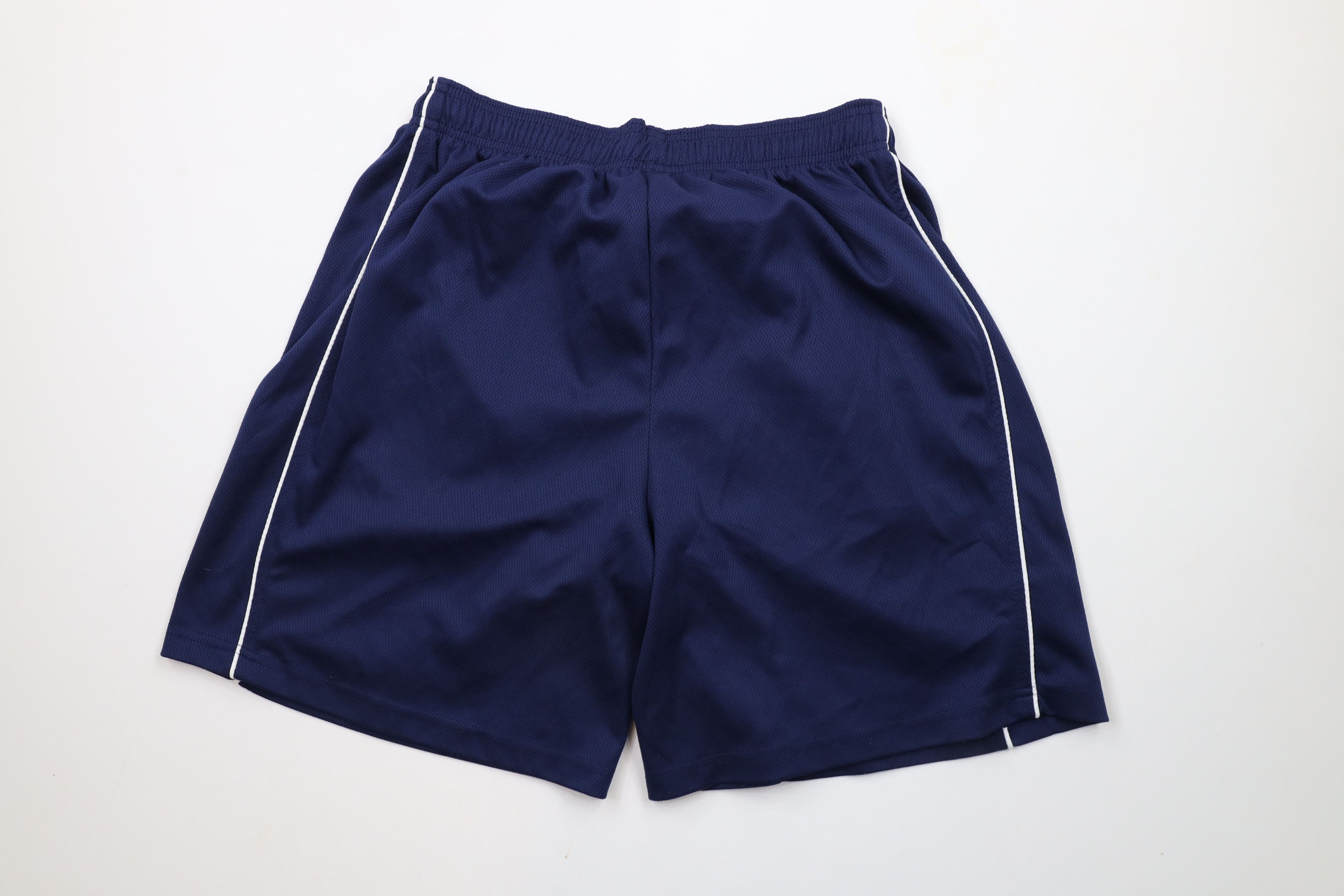 Reebok × Vintage Vintage Reebok Logo Above Knee Gym Shorts Blue Polyester Size US 32 / EU 48 - 8 Thumbnail