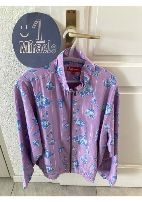 Supreme floral store silk track jacket