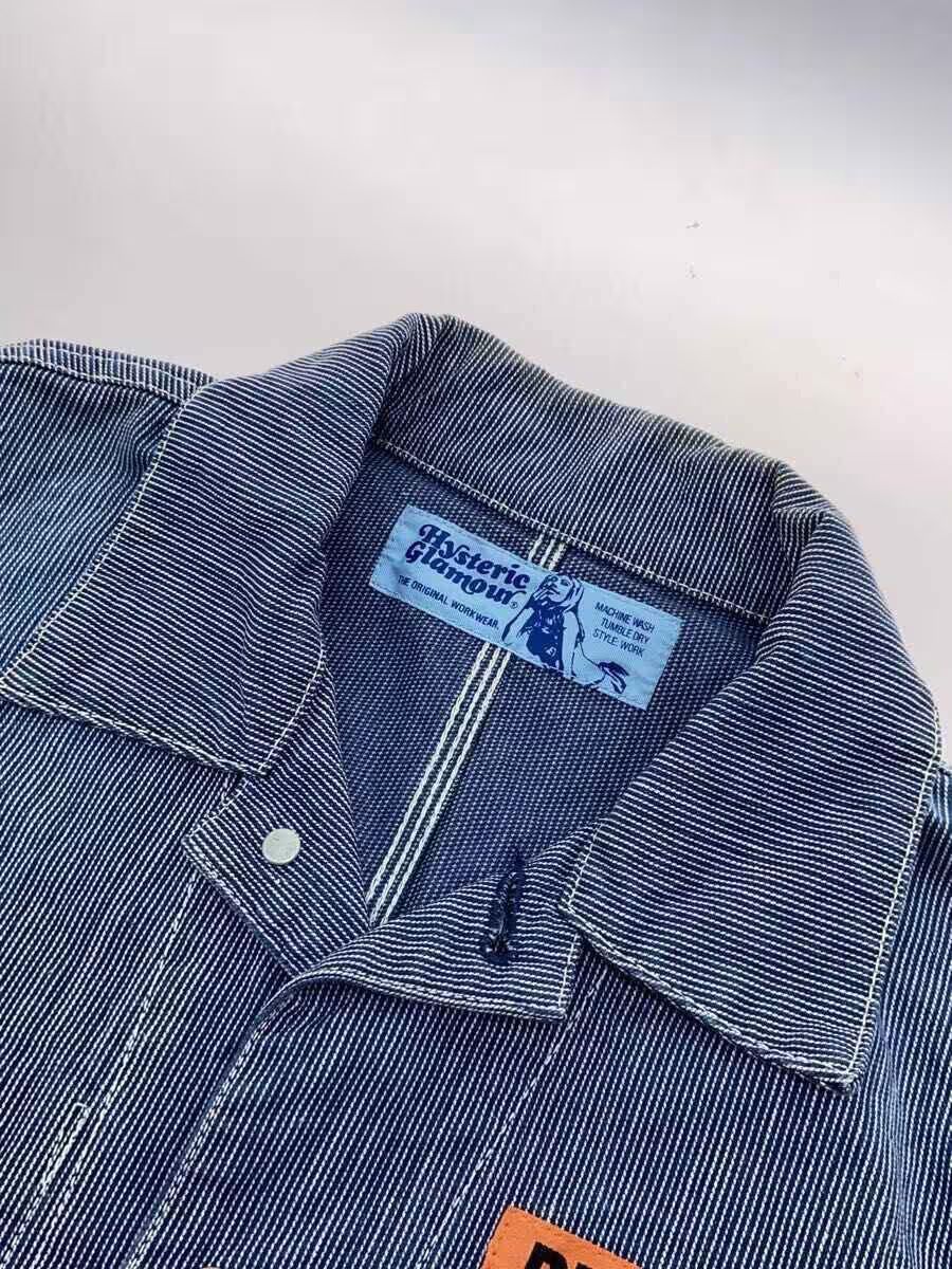Hysteric Glamour "DETROIT K.C." Striped Work Jacket Size US M / EU 48-50 / 2 - 6 Thumbnail