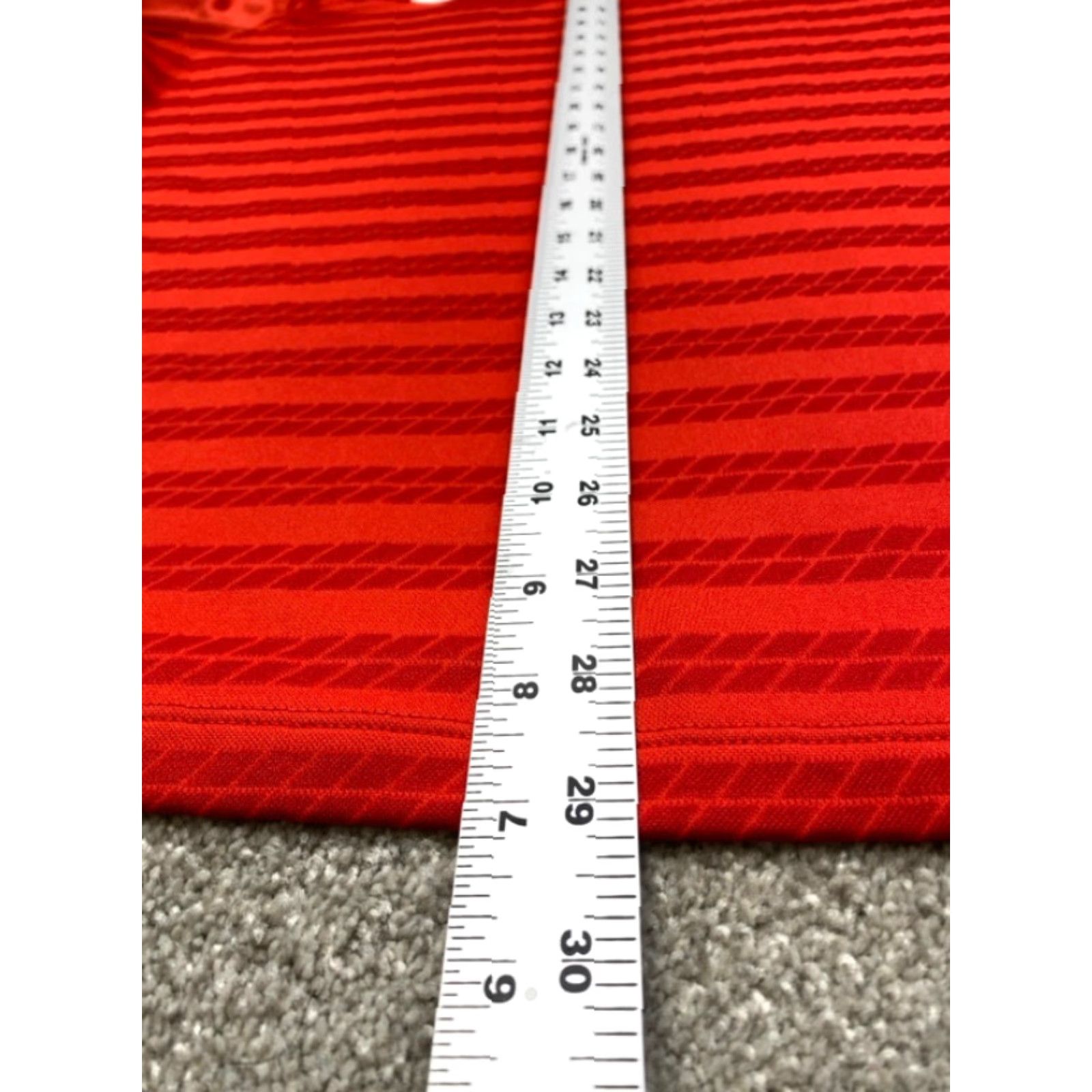 Nike Nike Polo Shirt Mens M Red Striped Dri-Fit Performance Logo Golf Shirt Size US M / EU 48-50 / 2 - 7 Thumbnail