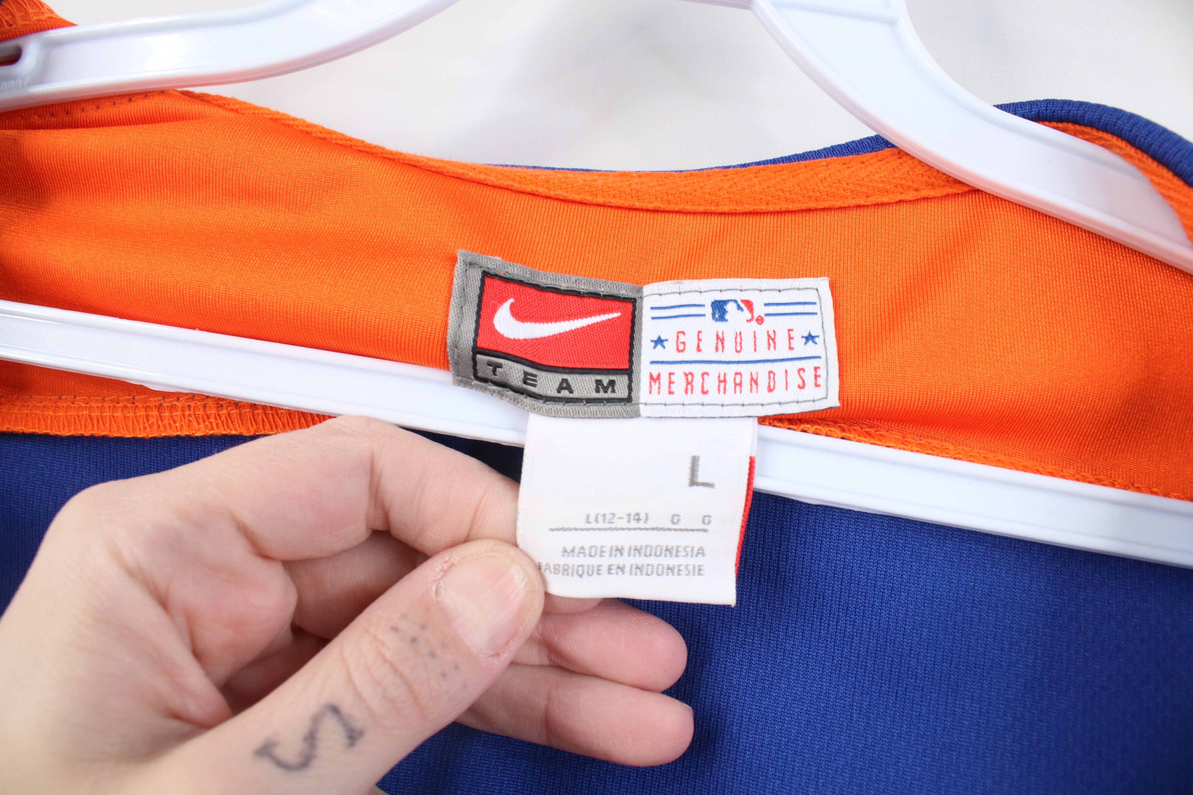 Nike Vintage Nike Scott Mini Swoosh New York Mets Baseball Jacket Size L / US 10 / IT 46 - 11 Thumbnail