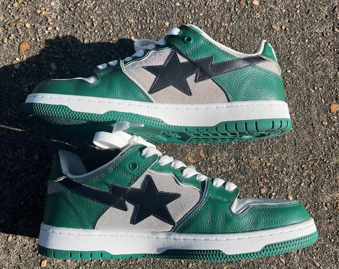 Bape Green & Black Sk8sta Size US 9.5 / EU 42-43 - 2 Thumbnail