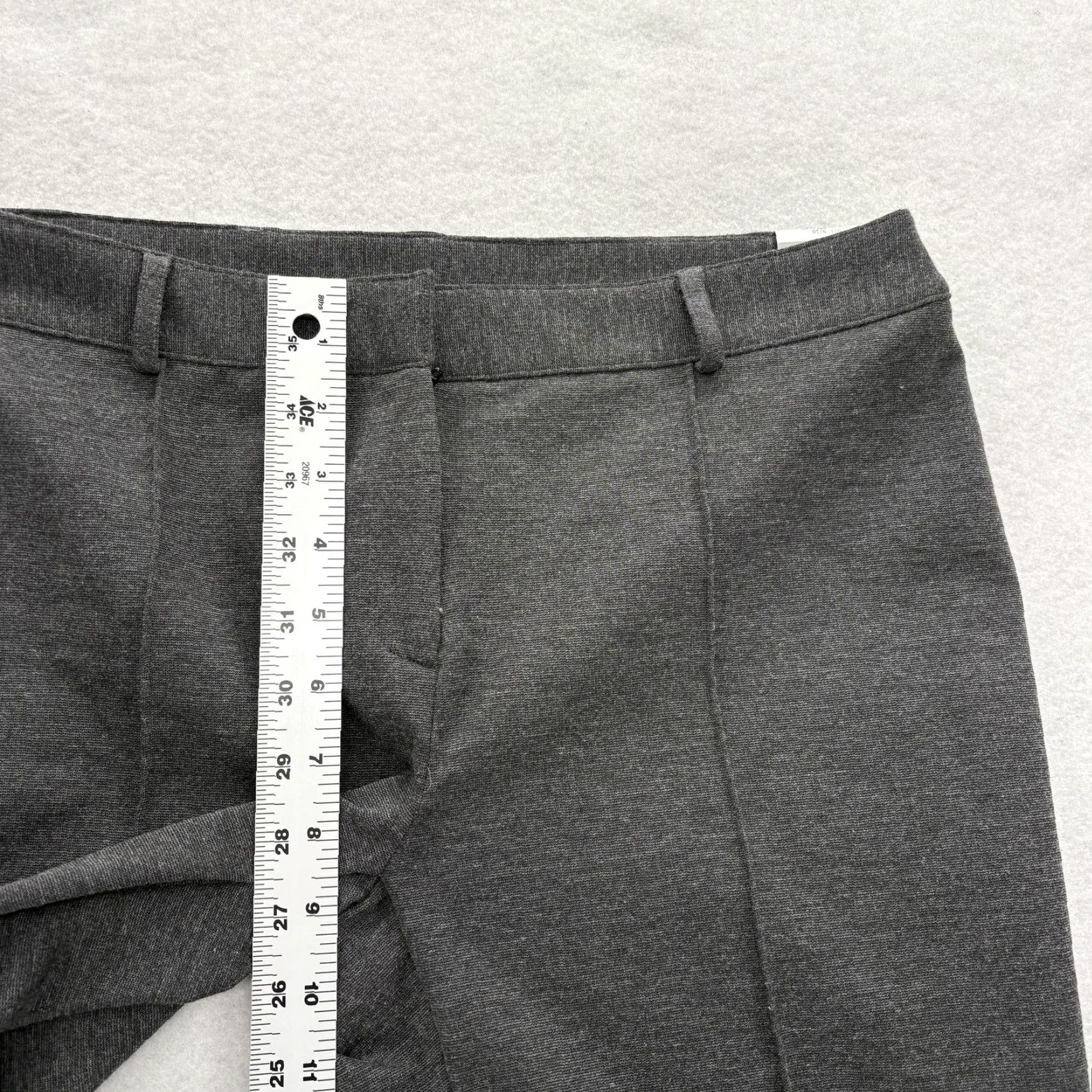Express Express Ponte Seam Trouser Pants Womens 9/10 Gray Straight Leg Ponte Stretch NWT Size 32" / US 10 / IT 46 - 7 Thumbnail