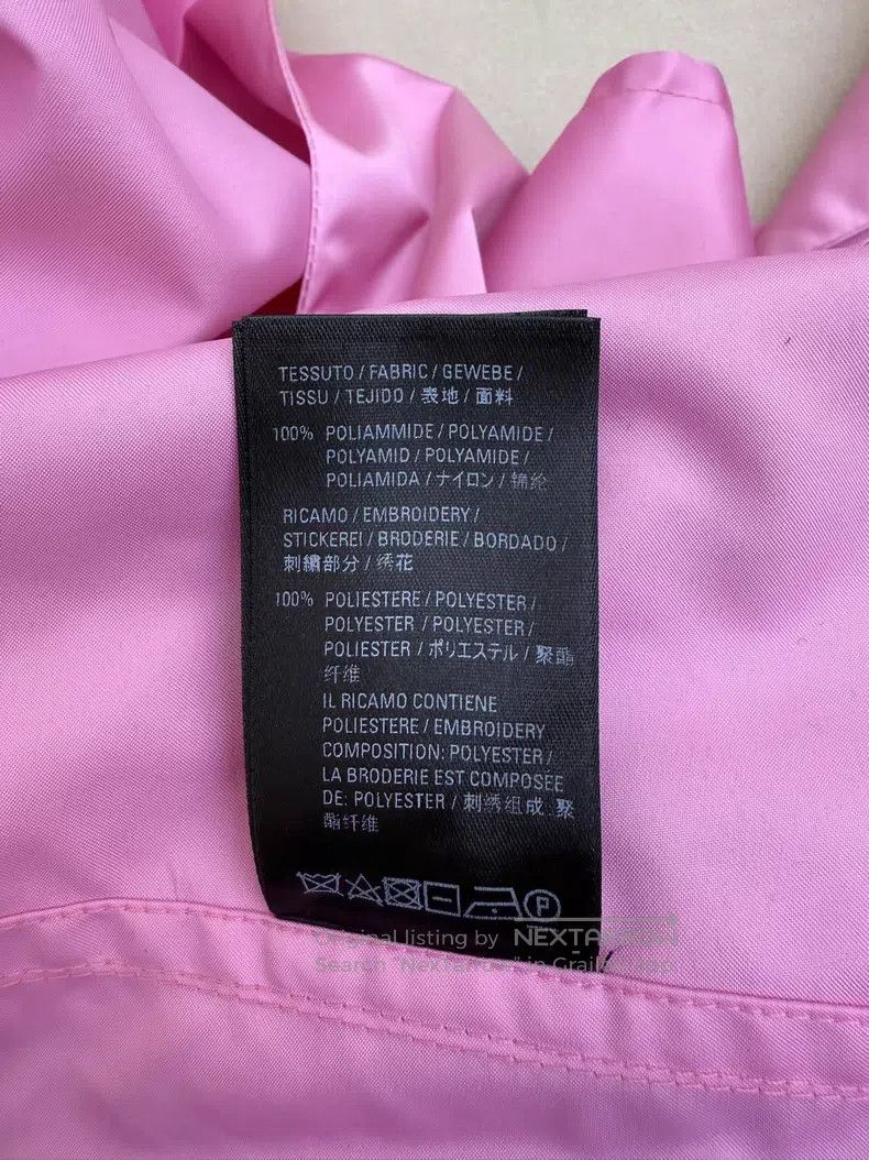 Balenciaga Balenciaga Pink Embroidered Logo Hooded Jacket Size XXS / US 00 / IT 34 - 9 Thumbnail