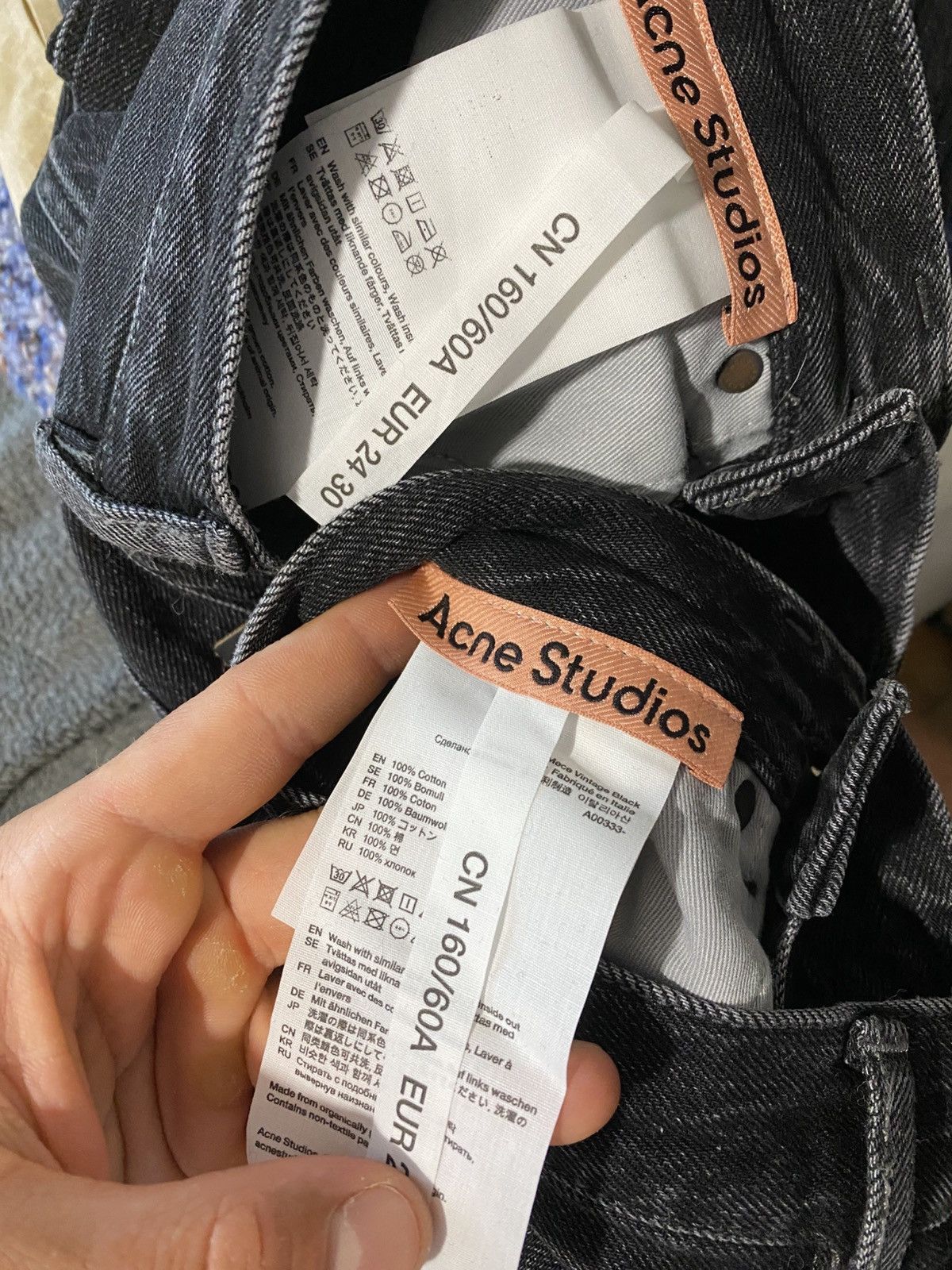 Acne Studios Acne Studios Mece Vintage Black denim pants dswt Size 24" / US 00 / IT 34 - 5 Thumbnail