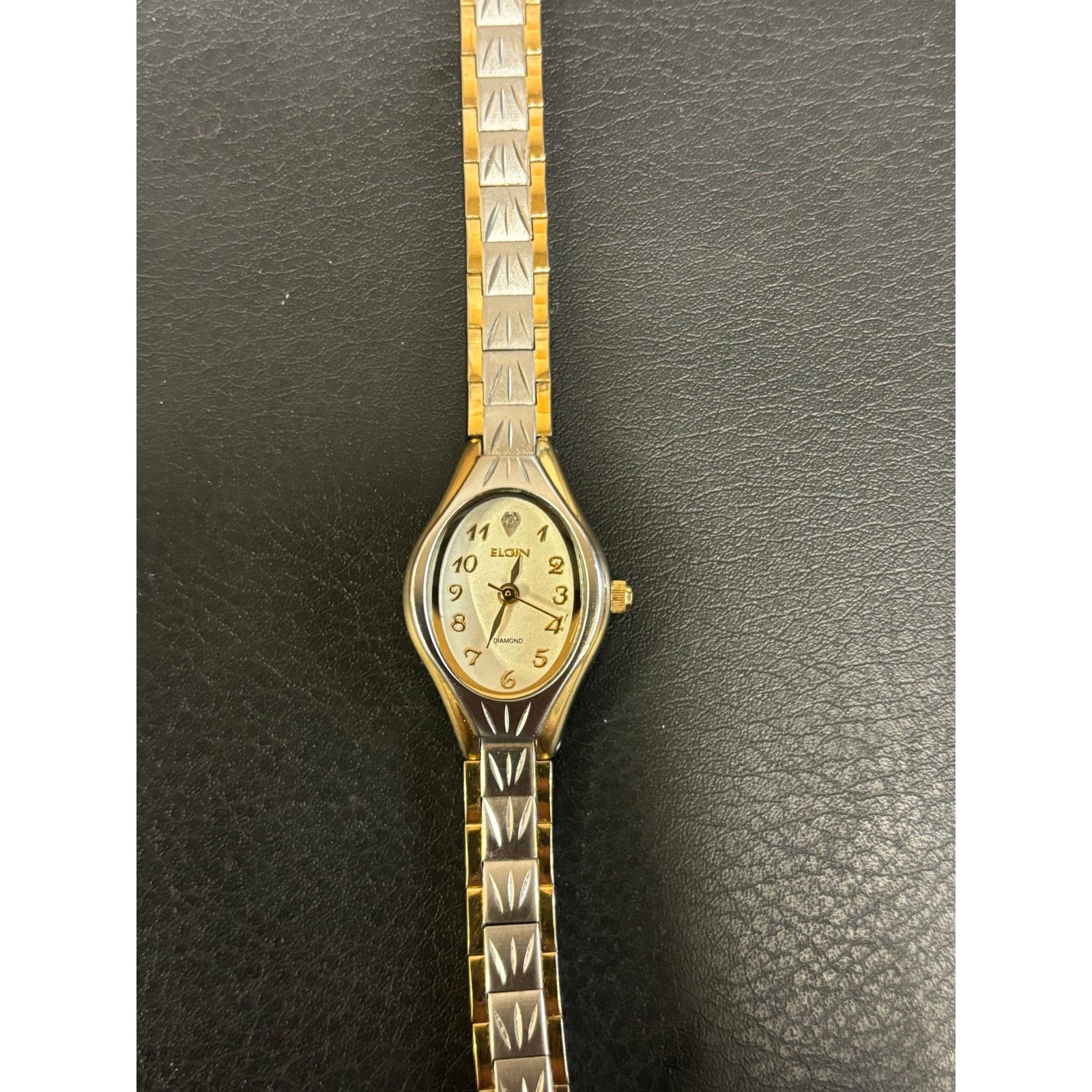 Elgin National Watch Company Vintage Elgin 2-Tone Women’s Watch! New Battery! Size ONE SIZE - 7 Thumbnail