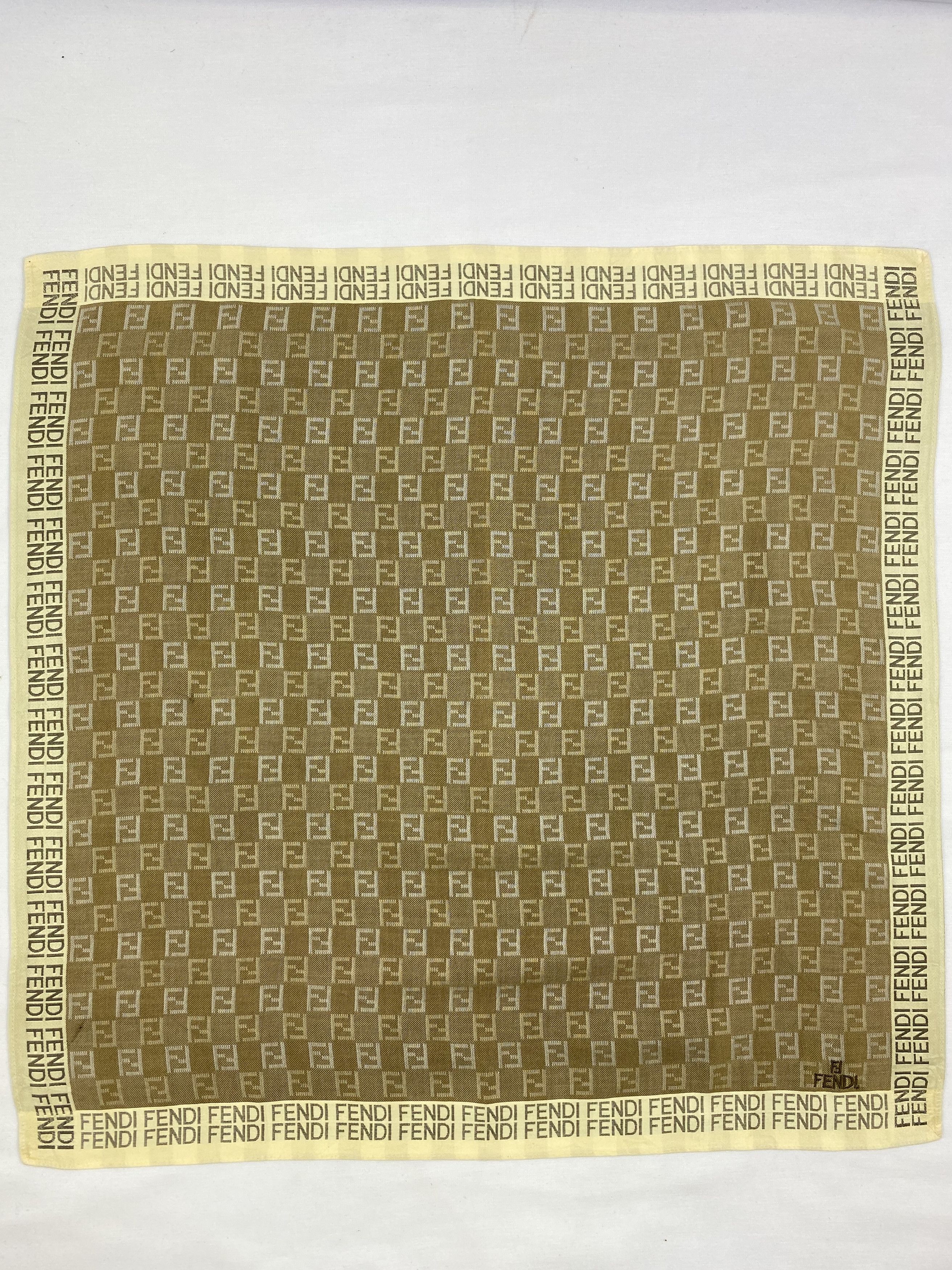 Vintage Vintage Fendi Handkerchief / Bandana / Neckerchief A1131 Size ONE SIZE - 3 Thumbnail